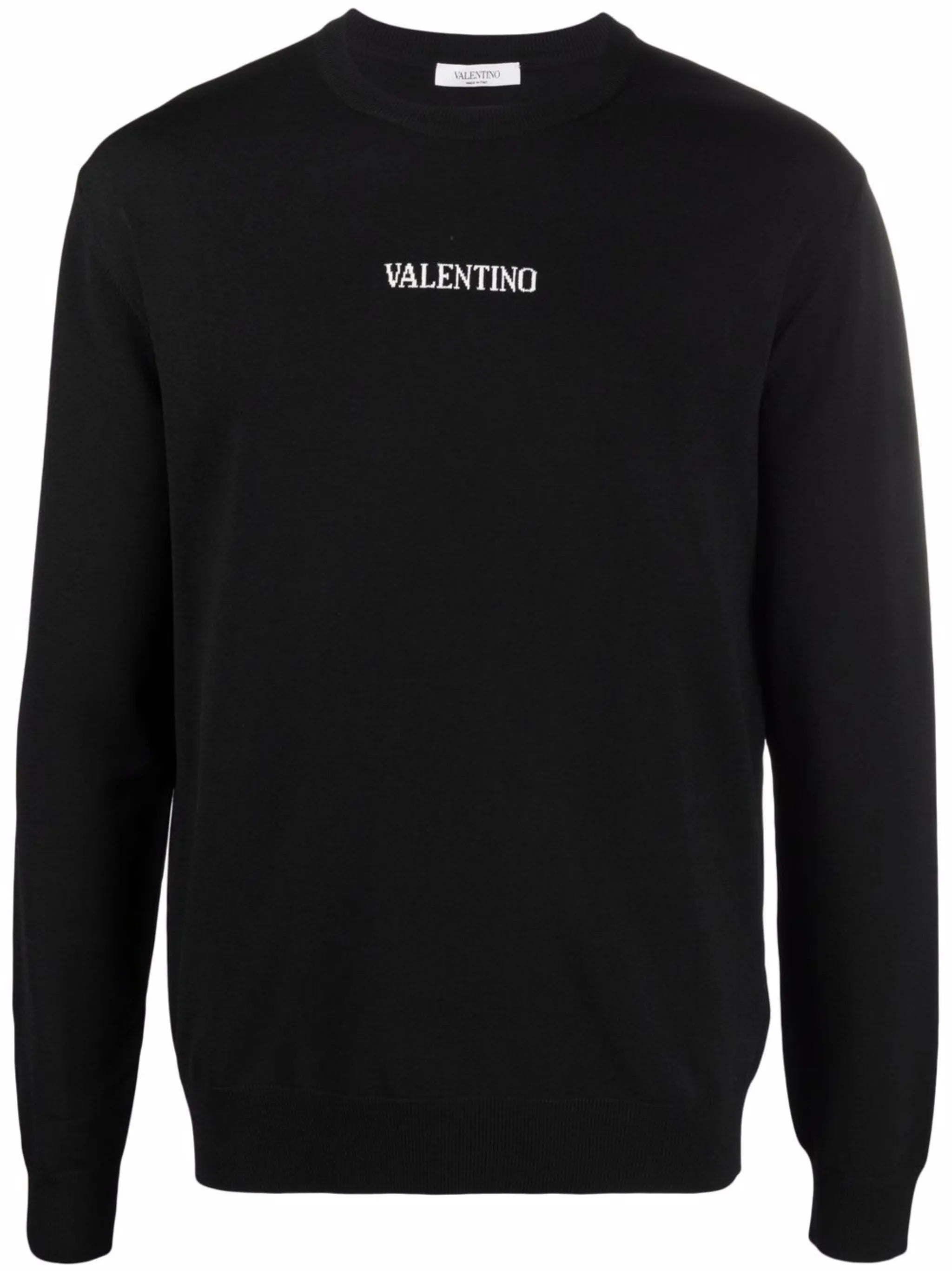 logo-intarsia jumper