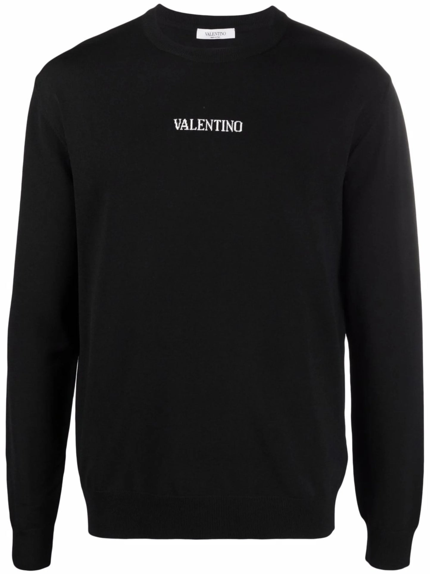 logo-intarsia jumper
