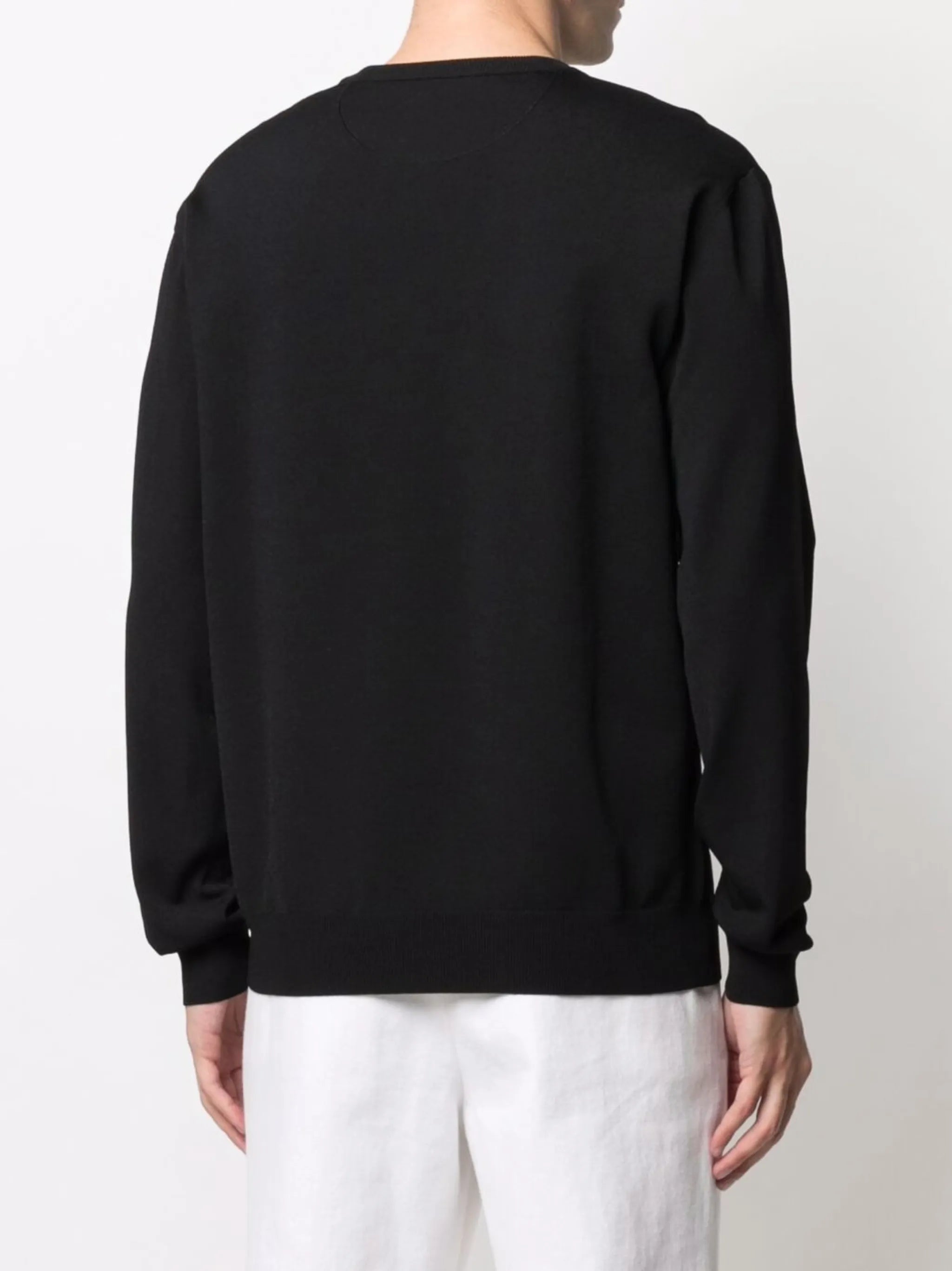 logo-intarsia jumper