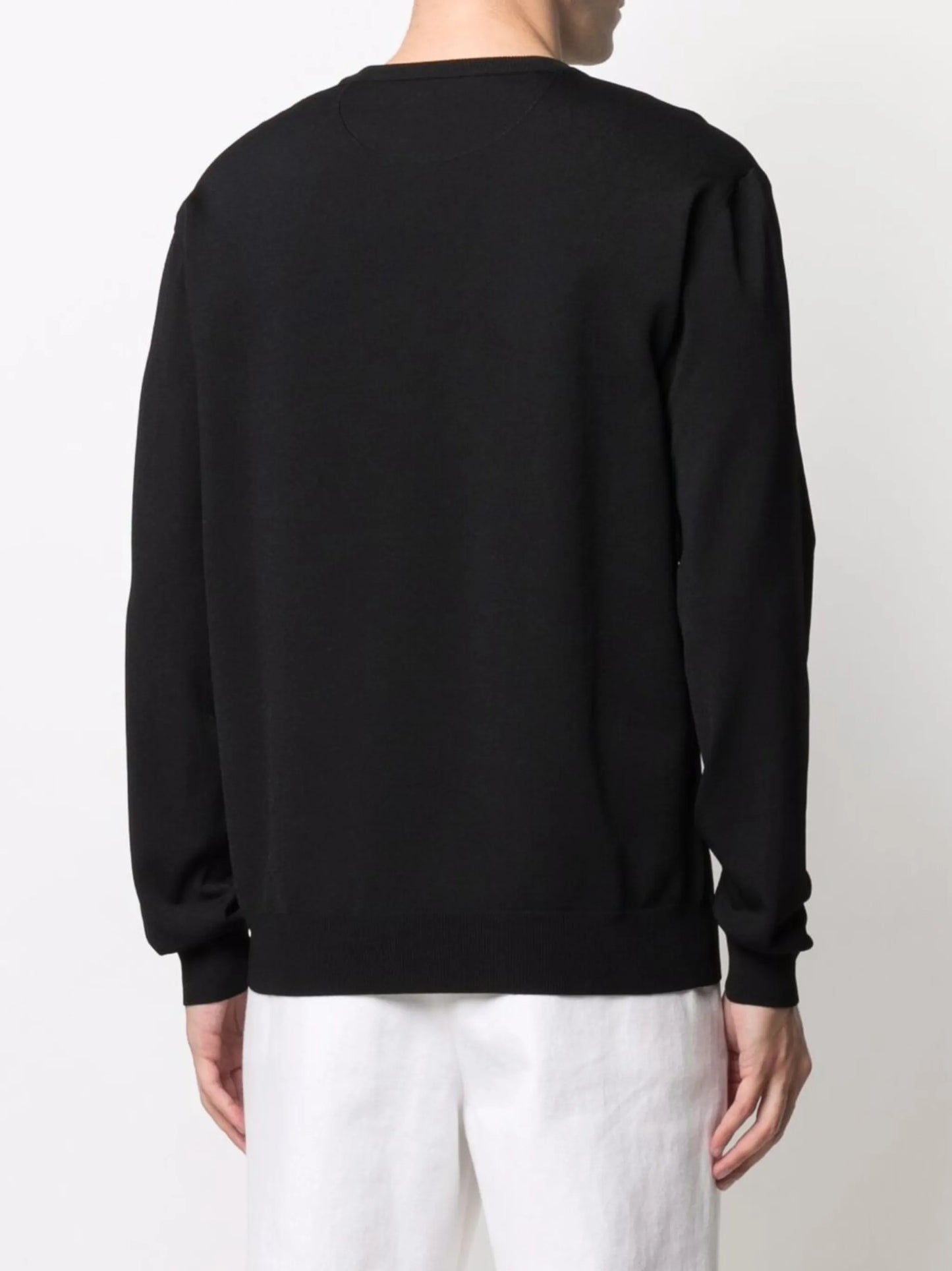 logo-intarsia jumper