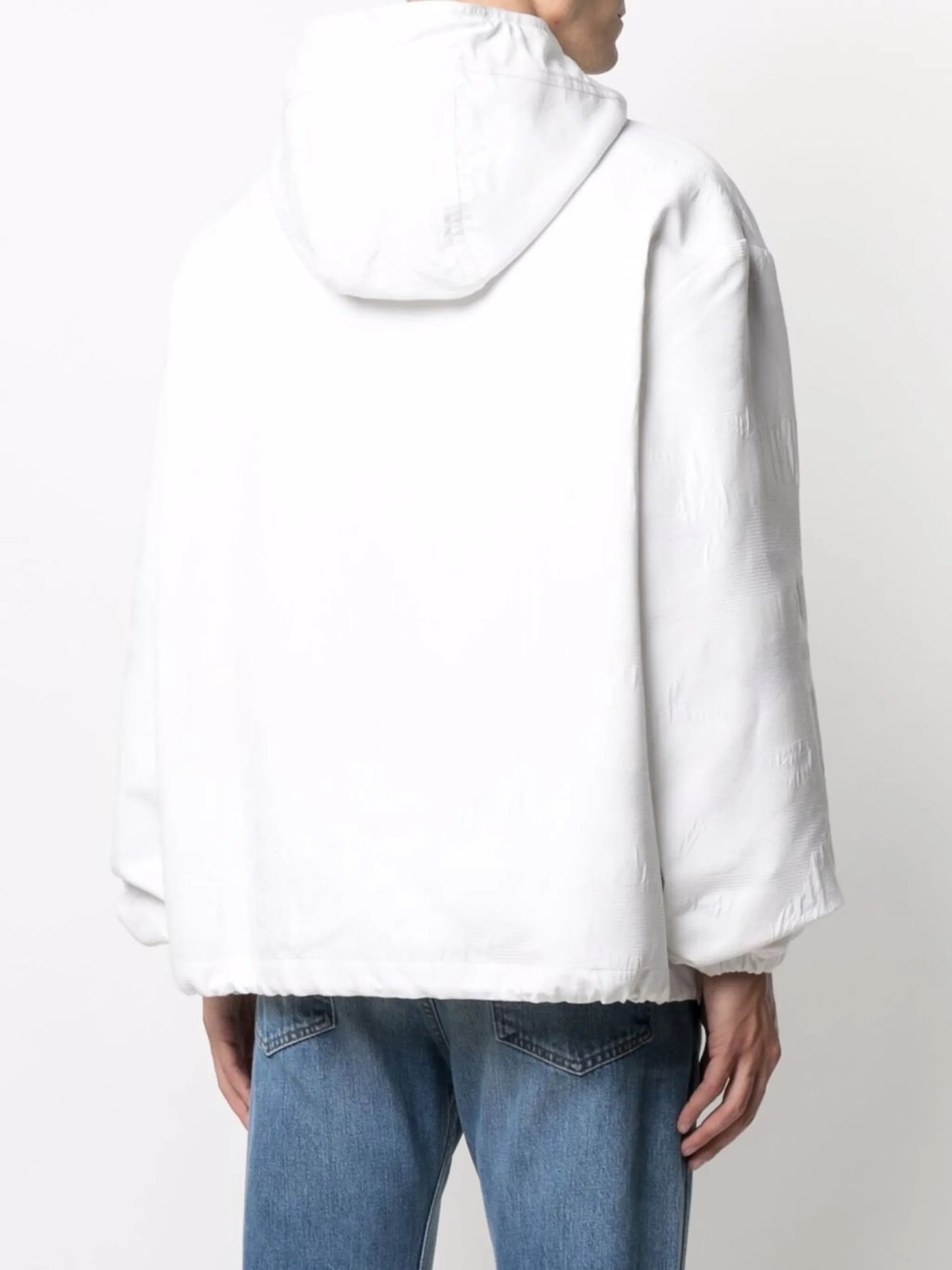logo-print hooded jacket