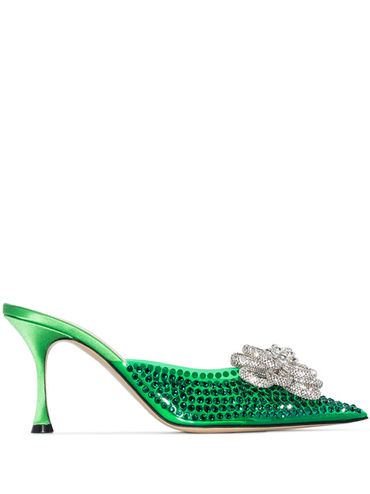 Carrie crystal-embellished mules