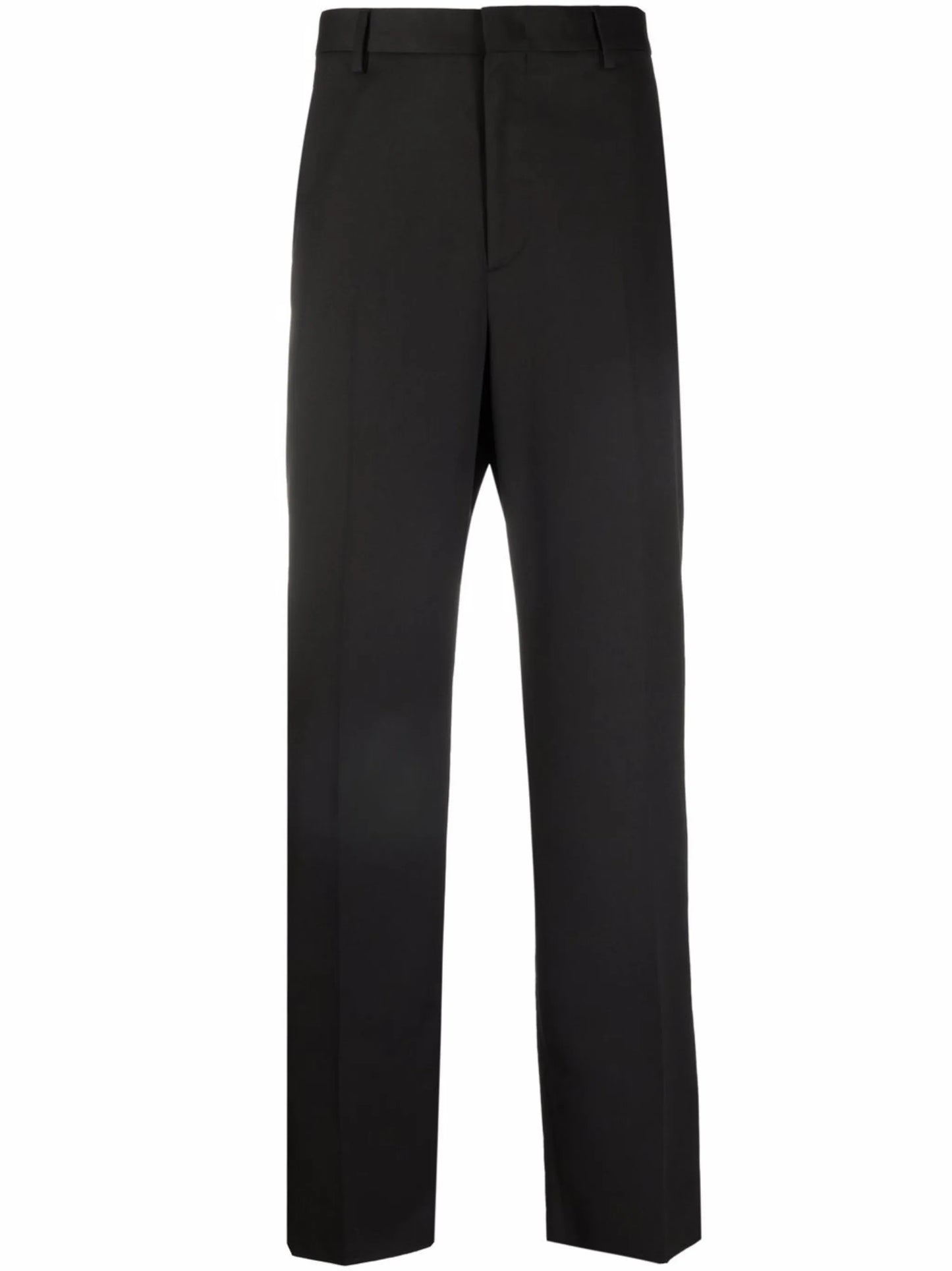 straight-leg tailored trousers