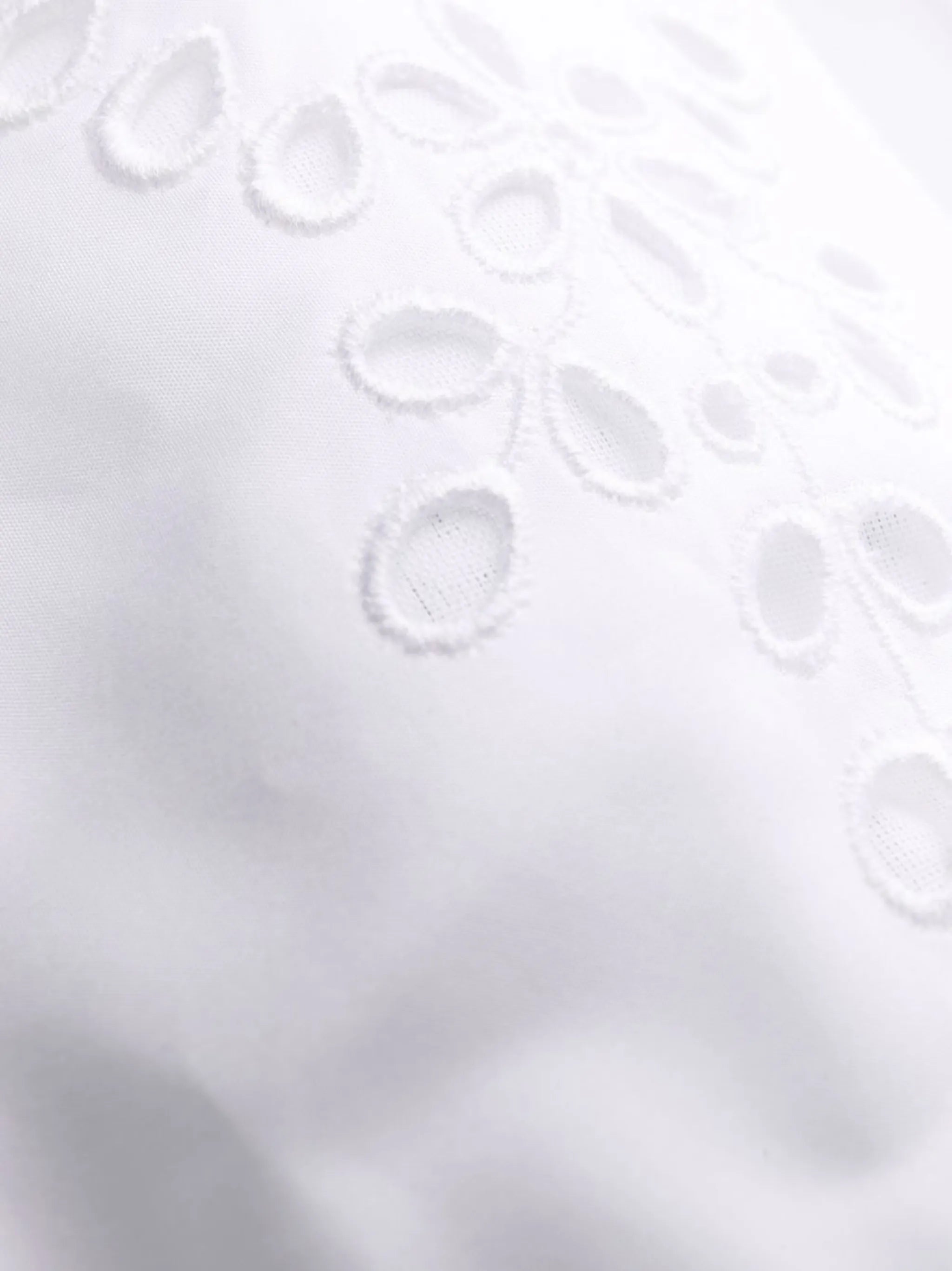 broderie anglaise pleated dress