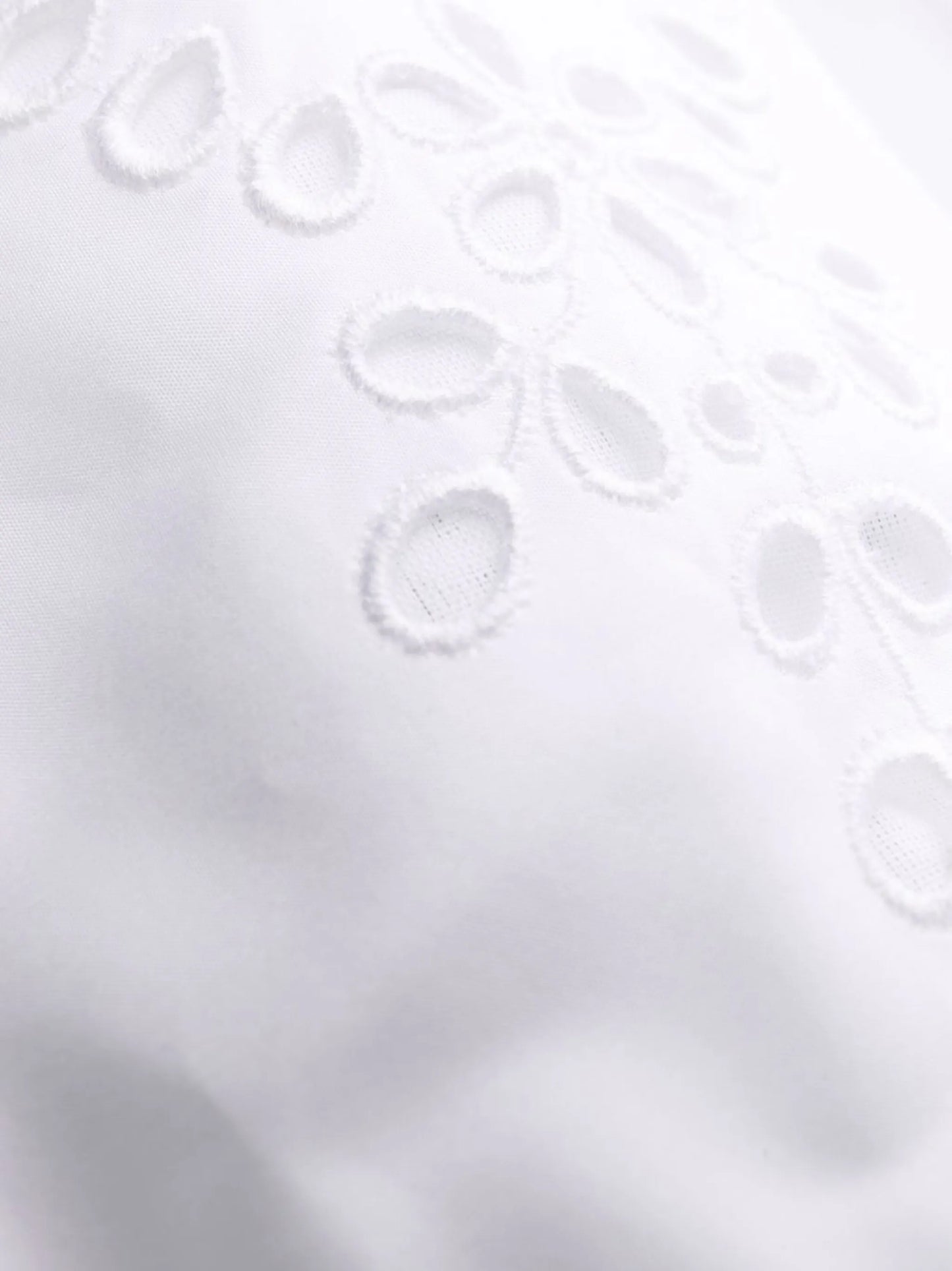 broderie anglaise pleated dress