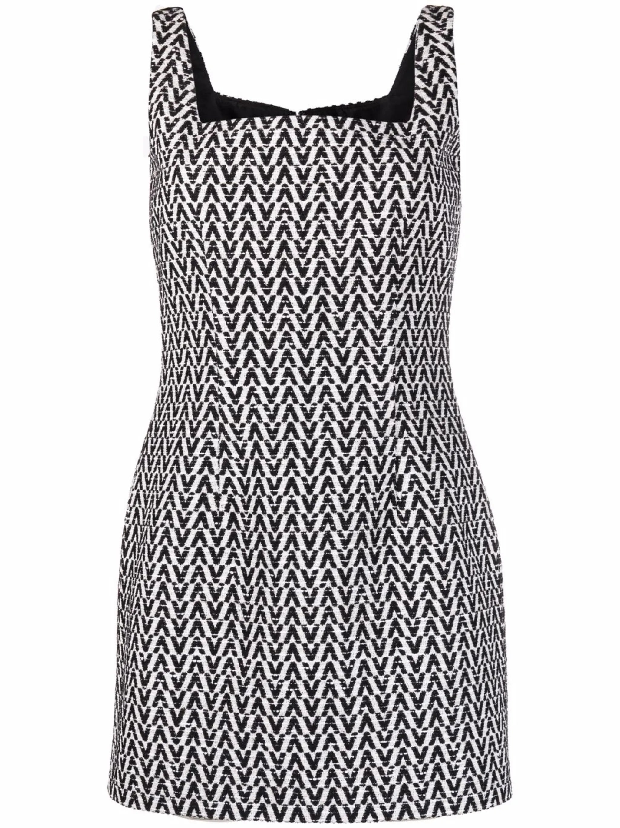 square-neck sleeveless dress