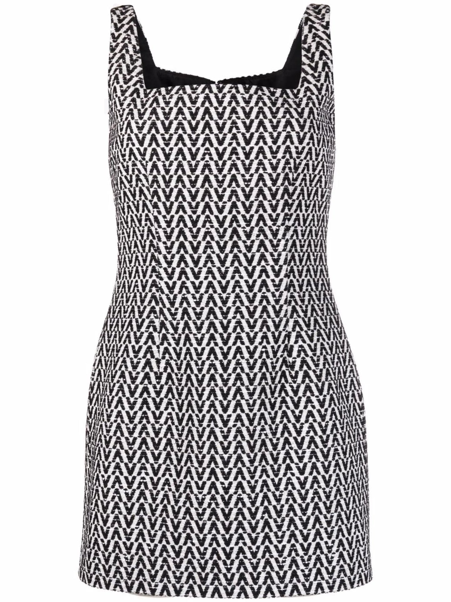 square-neck sleeveless dress