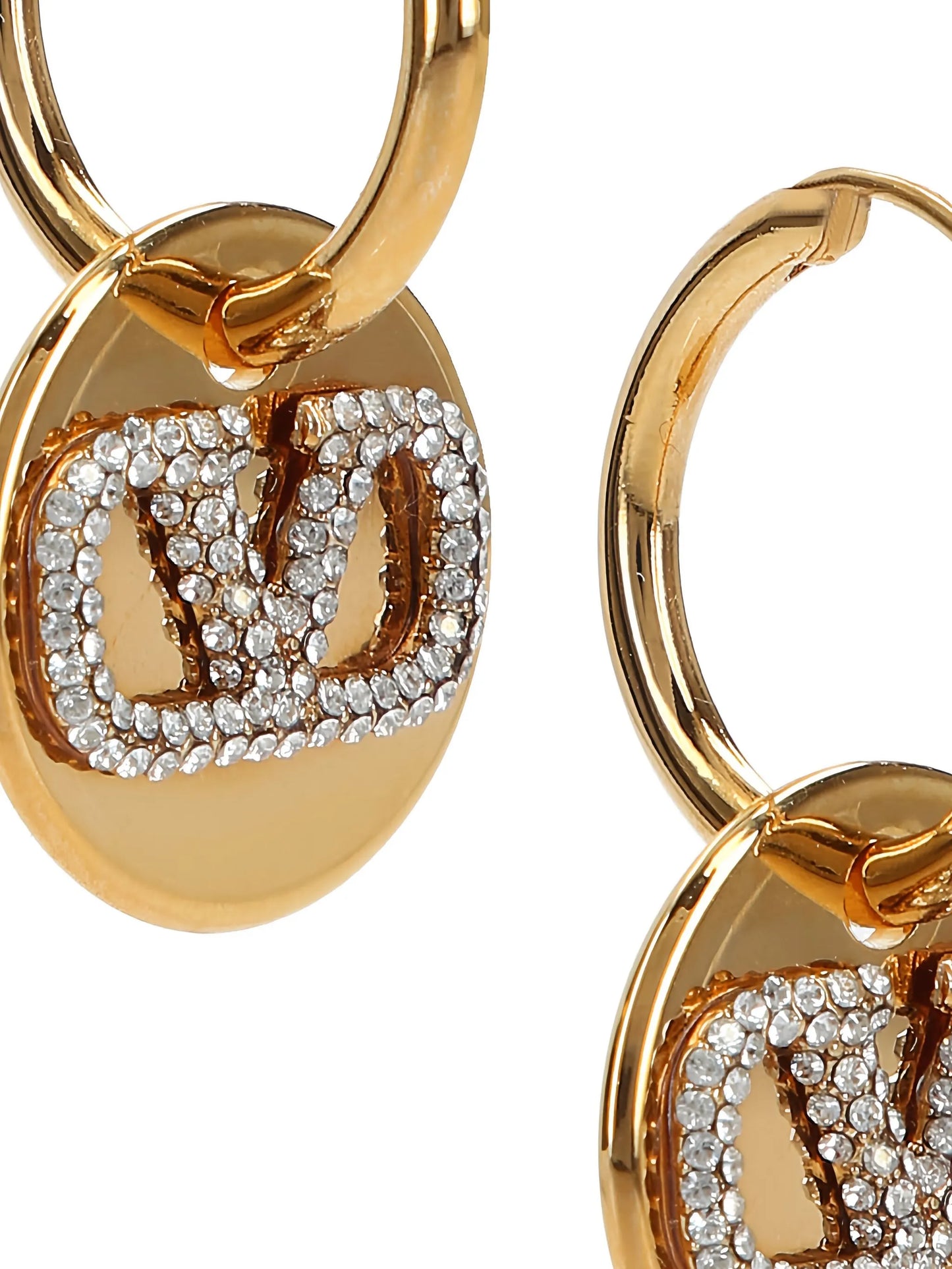 crystal-embellished Vlogo earrings