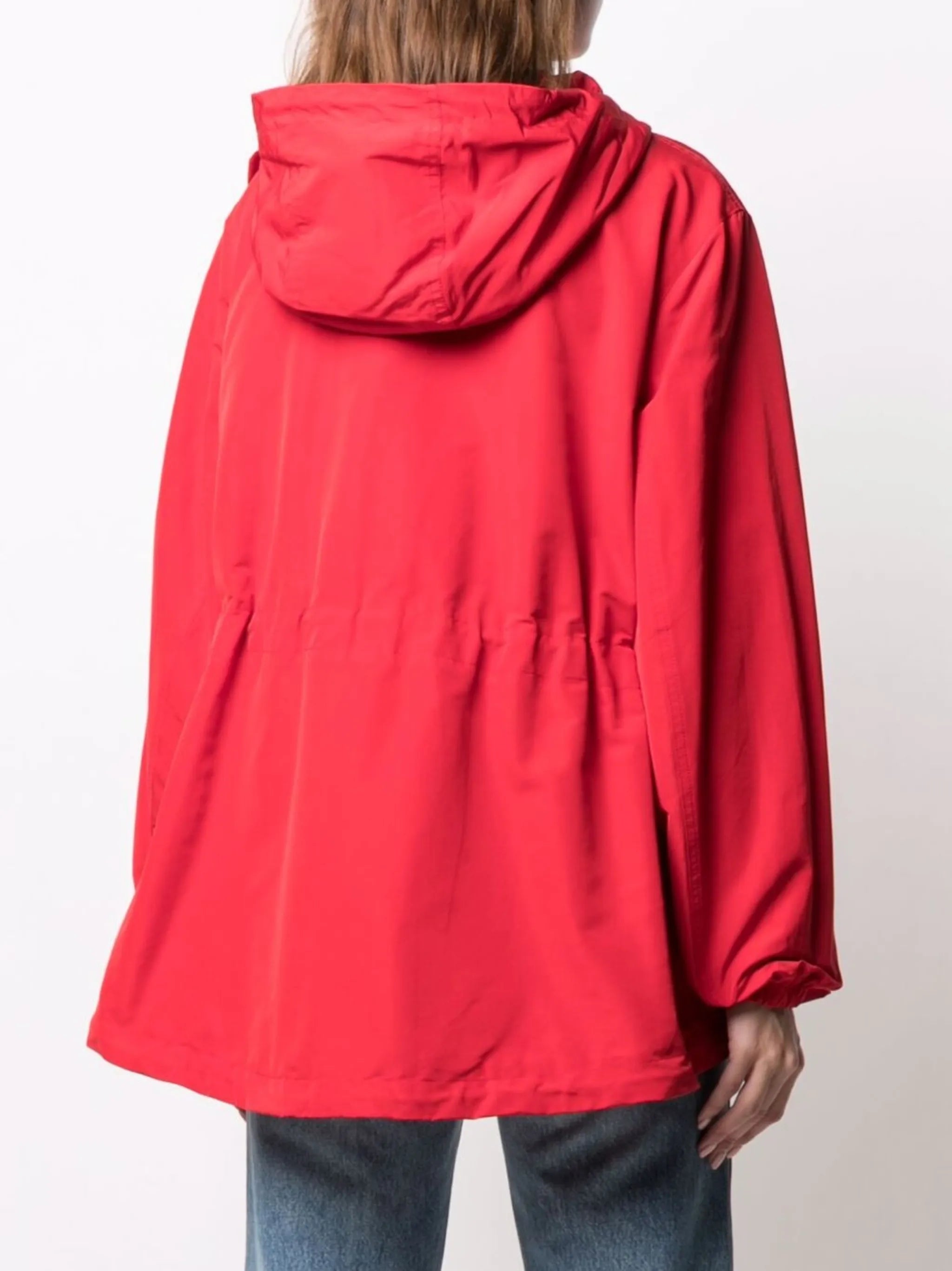floral-detail hooded jacket