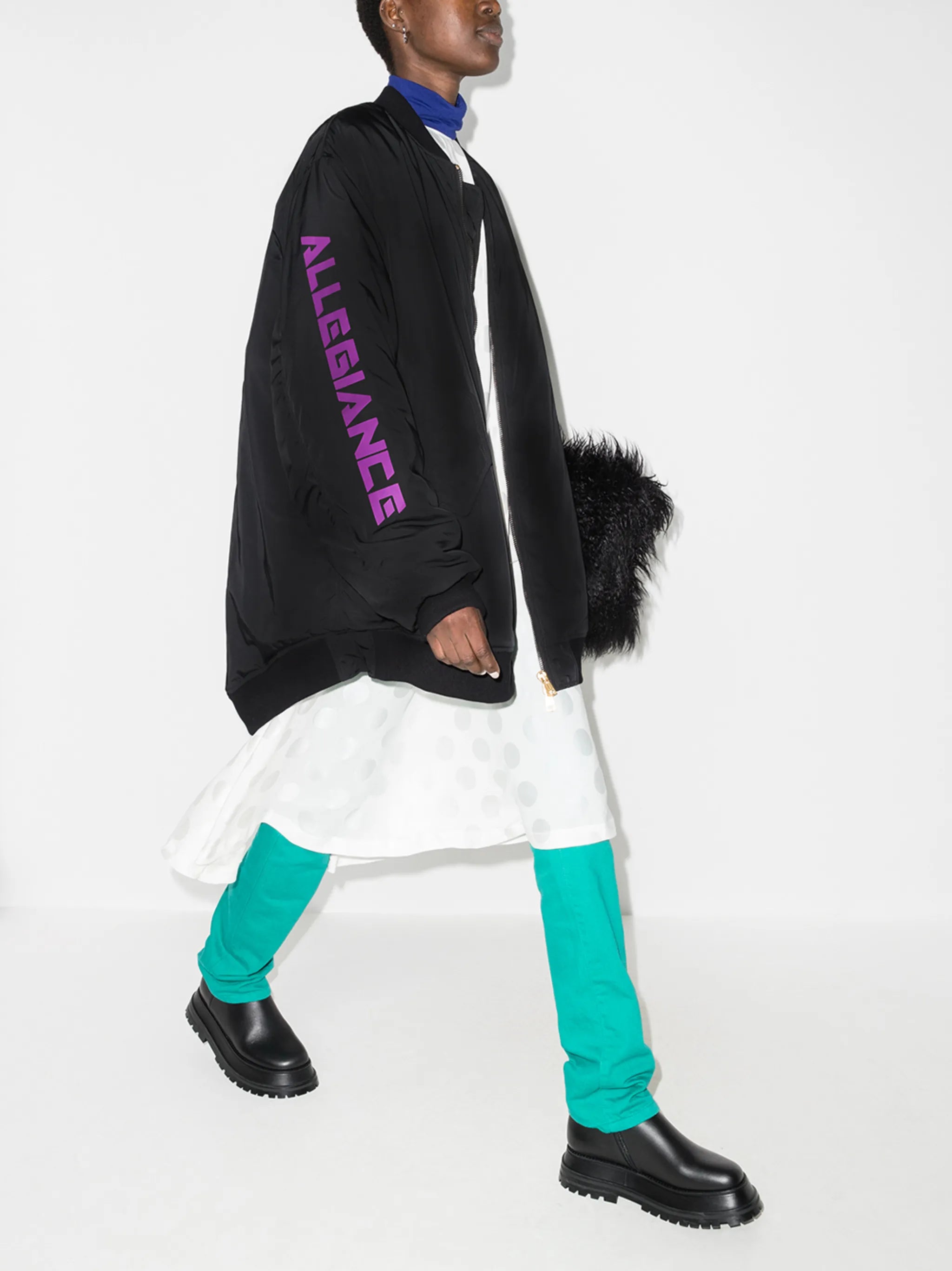 Allegiance oversized bomber jacket