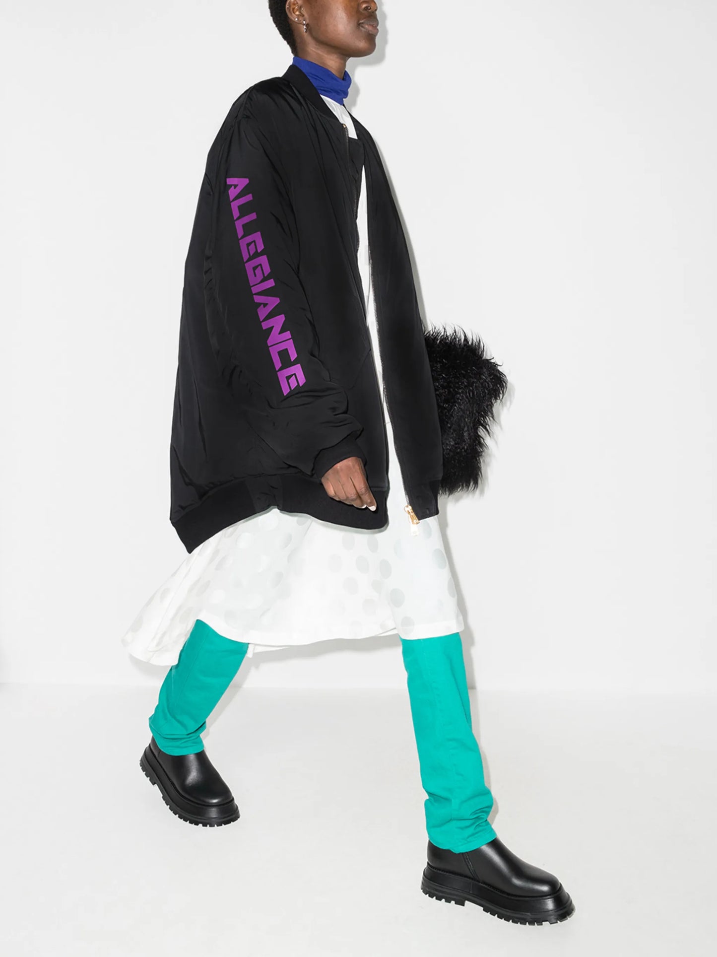 Allegiance oversized bomber jacket