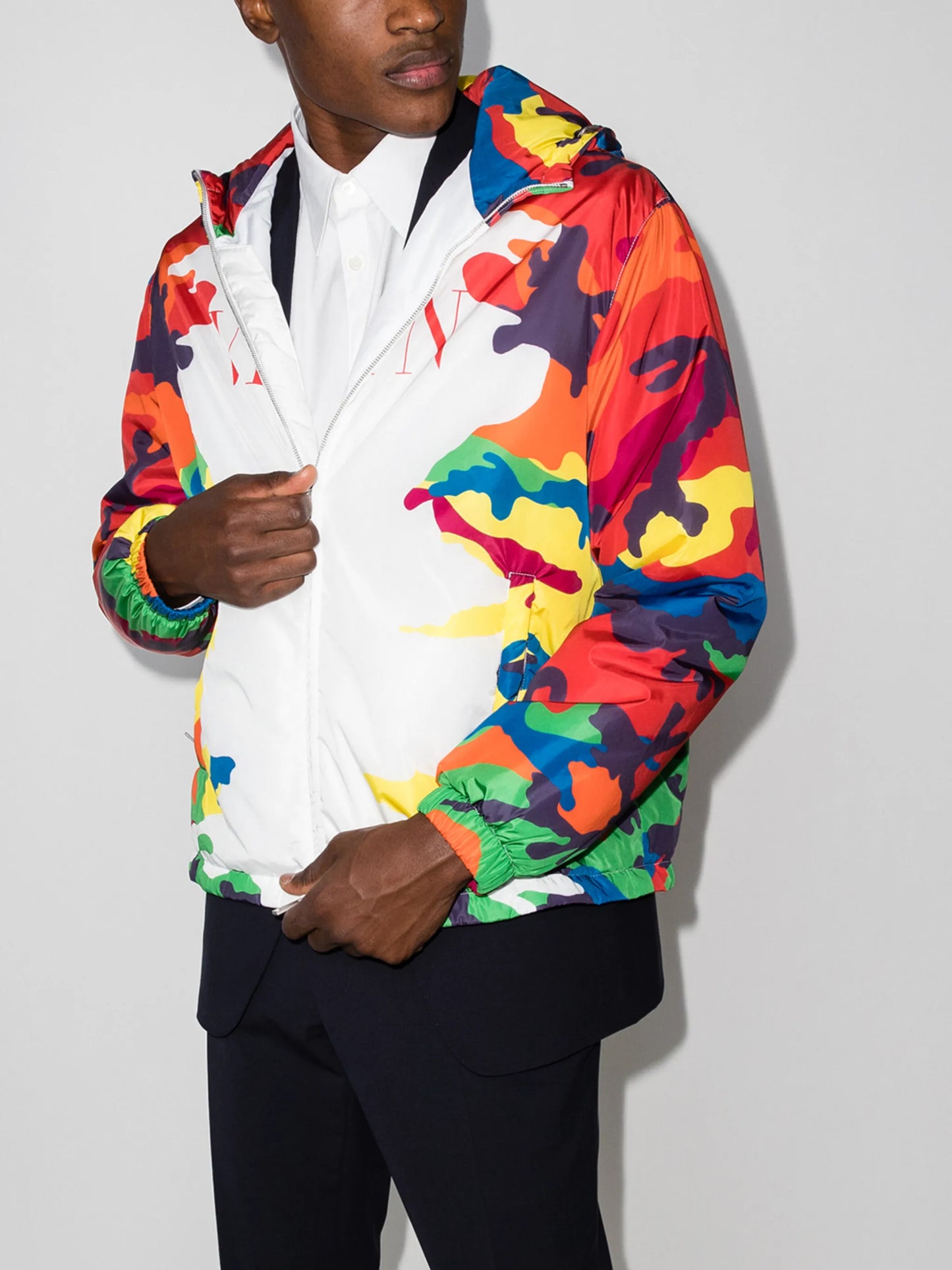 VLTN Camouflage zip-up jacket