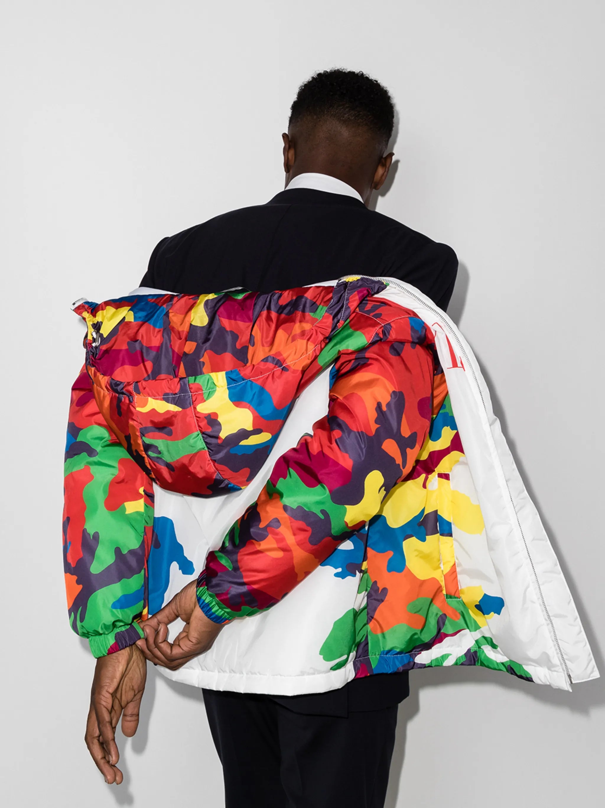 VLTN Camouflage zip-up jacket