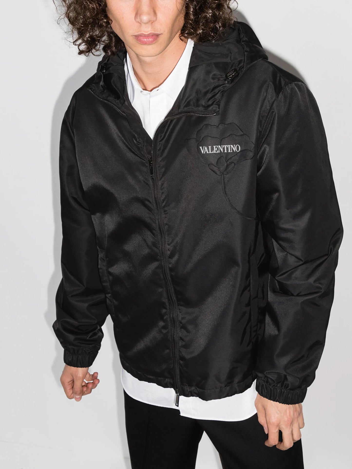 Men's Garden floral embroidery windbreaker