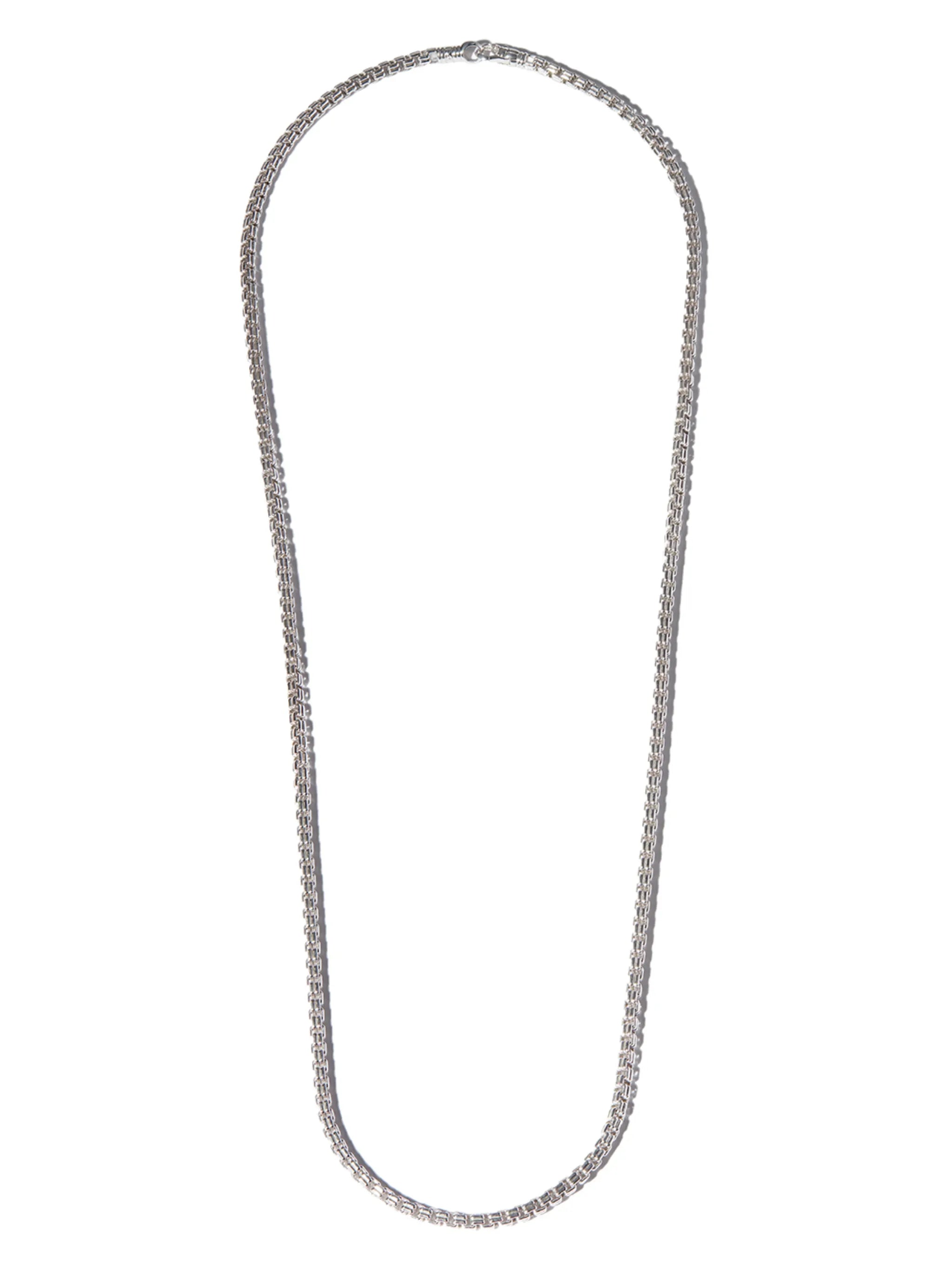 Venetian M double chain necklace