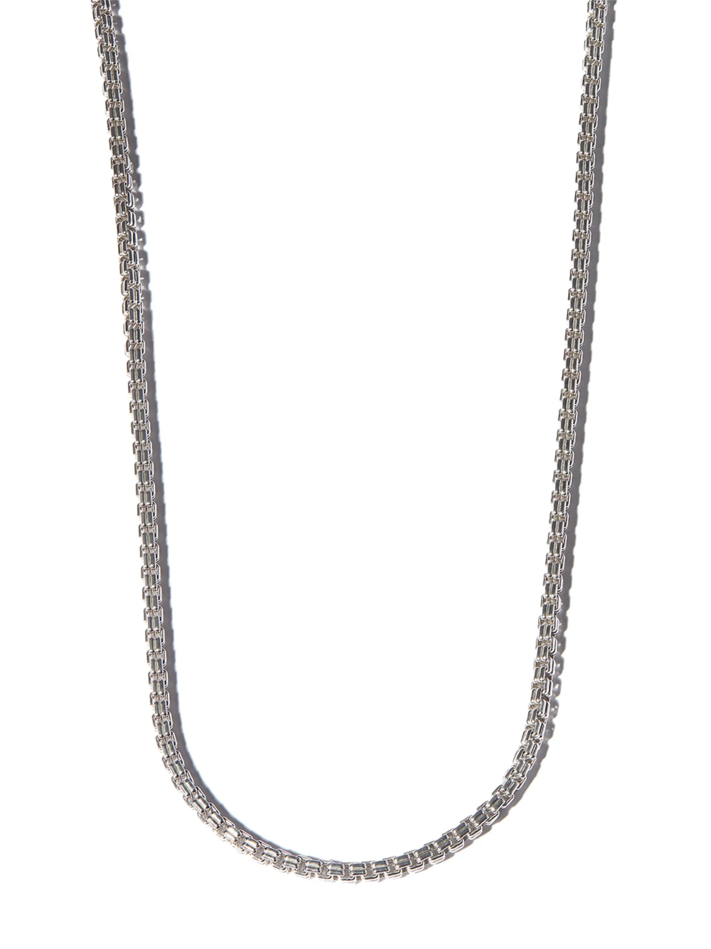 Venetian M double chain necklace