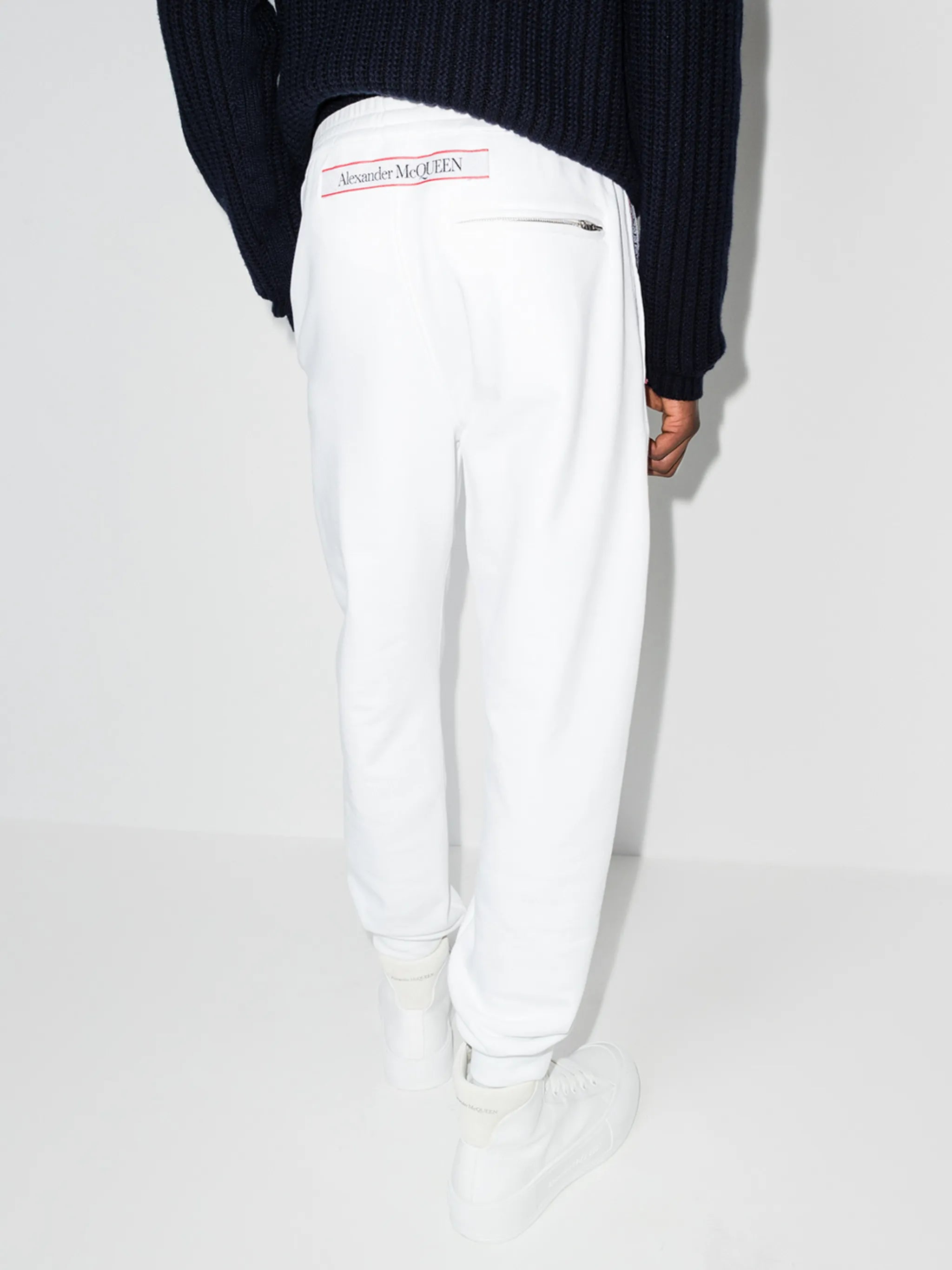 logo tape tapered track pants