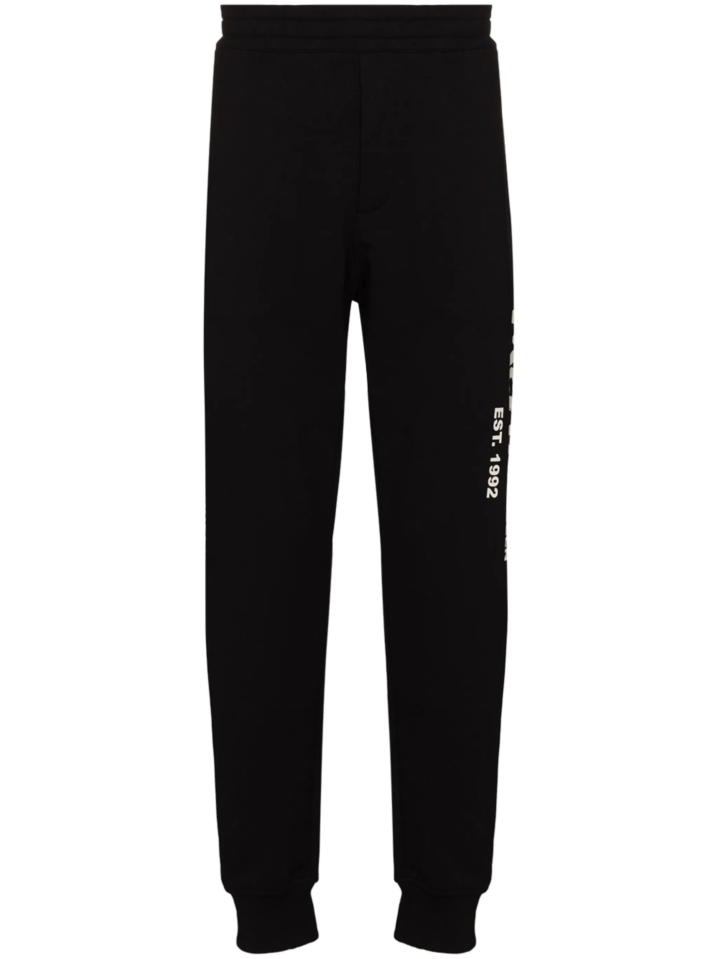 logo graffiti print track pants