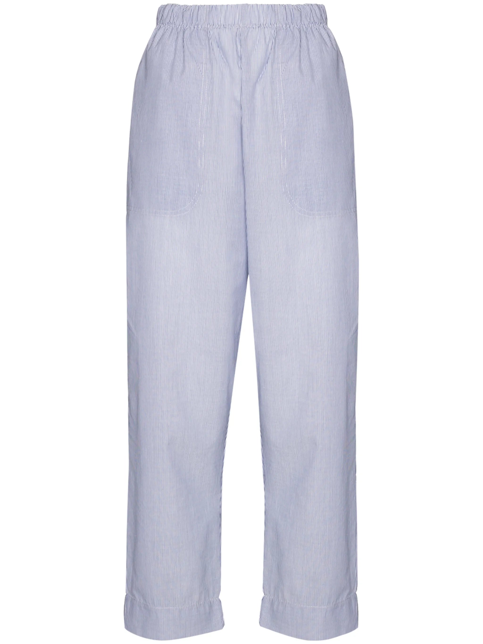Eve stripe-pattern cropped trousers