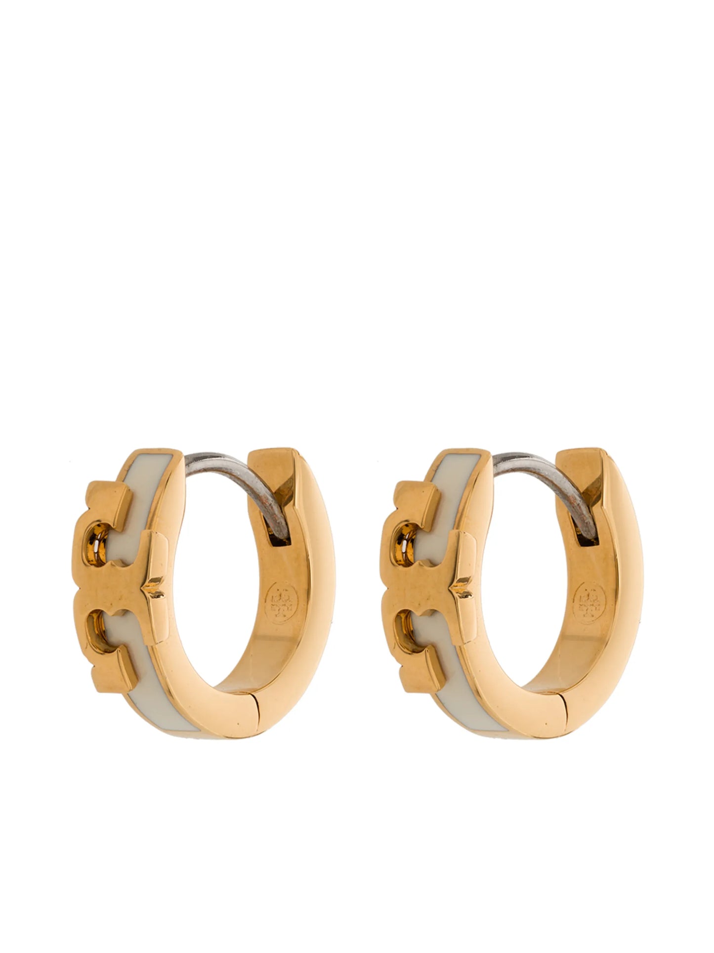 Serif-T small hoop earrings