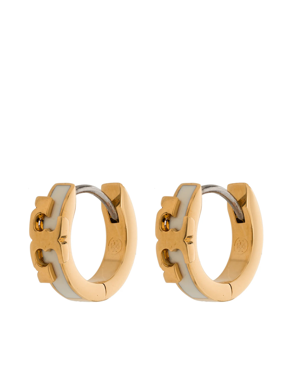Serif-T small hoop earrings