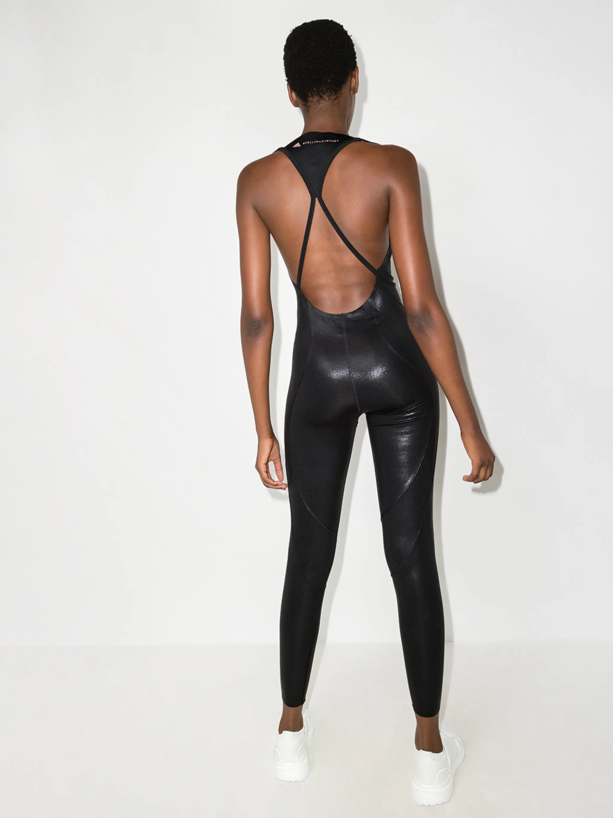 all-in-one shiny bodysuit