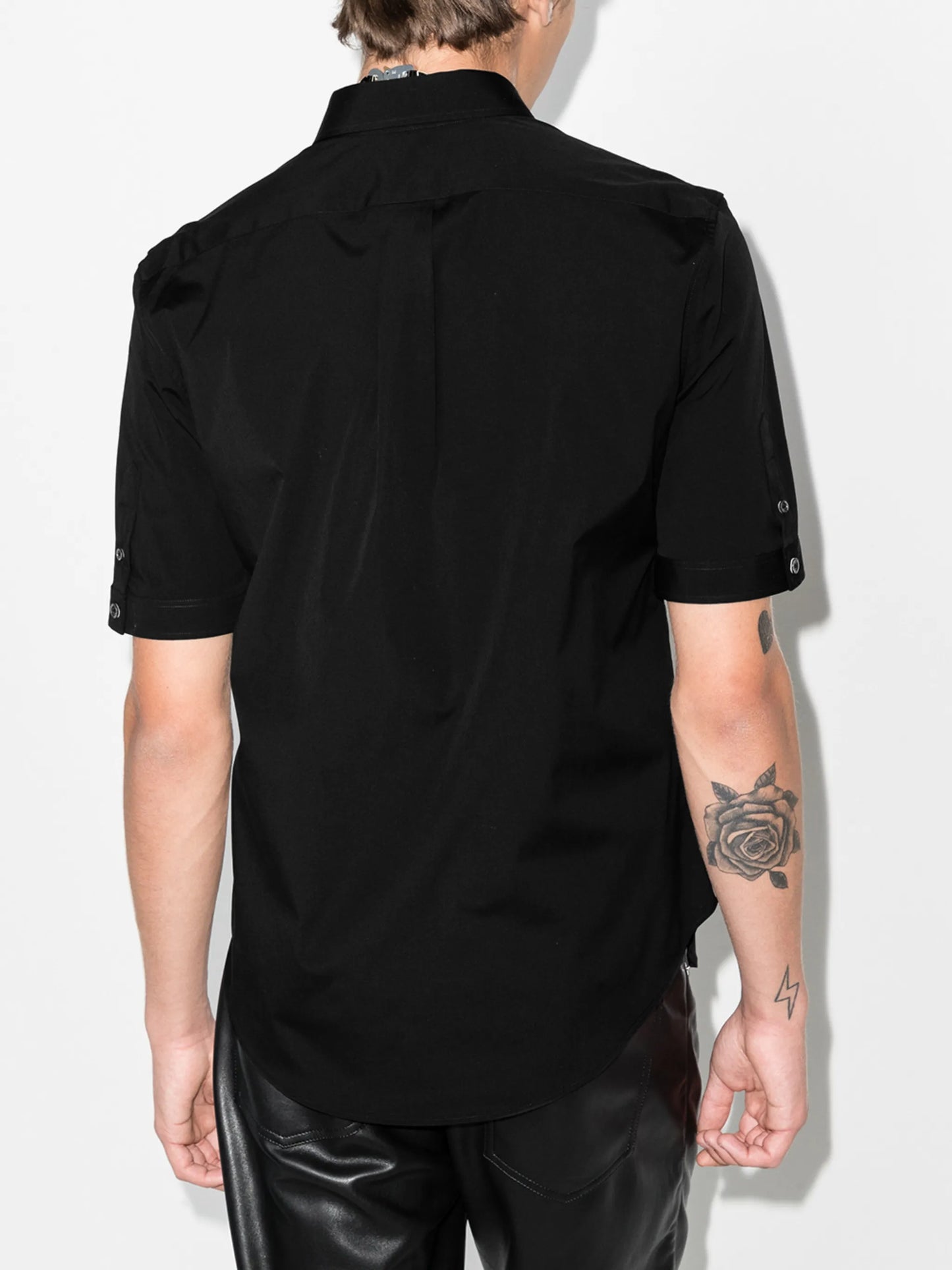 short-sleeve cotton shirt