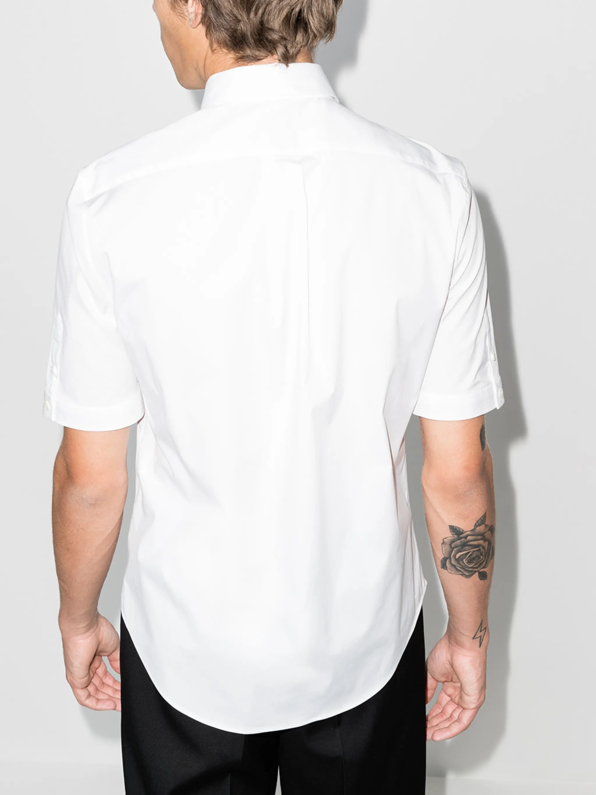 short-sleeve cotton shirt