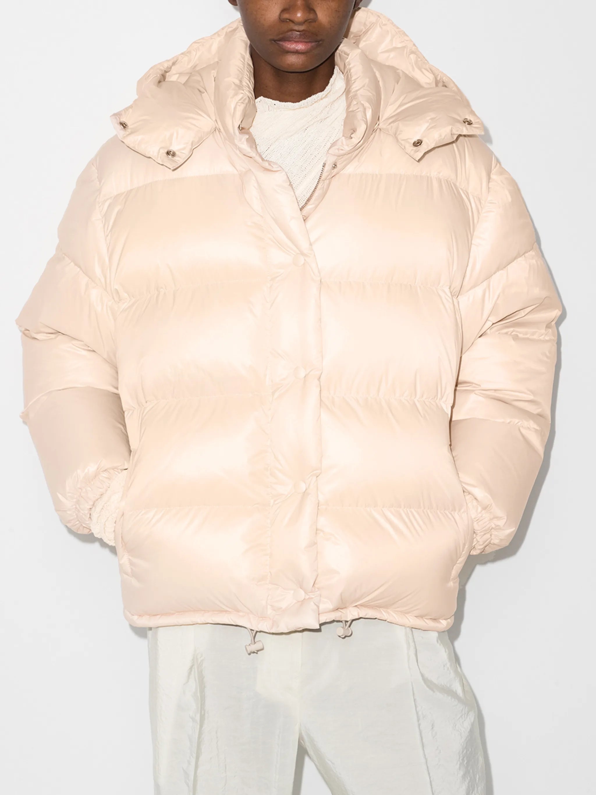logo panel puffer jacket