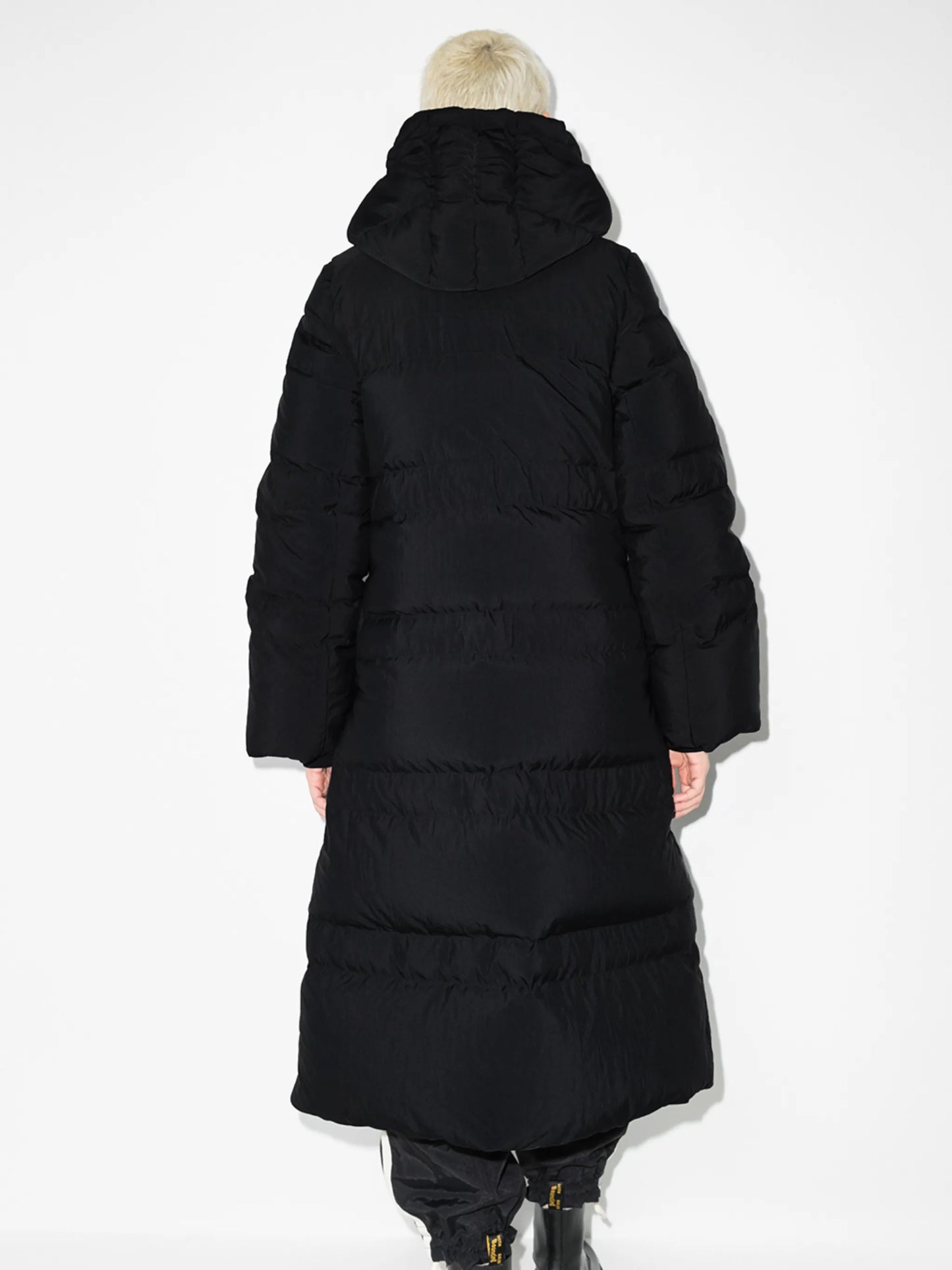 high-neck puffer coat
