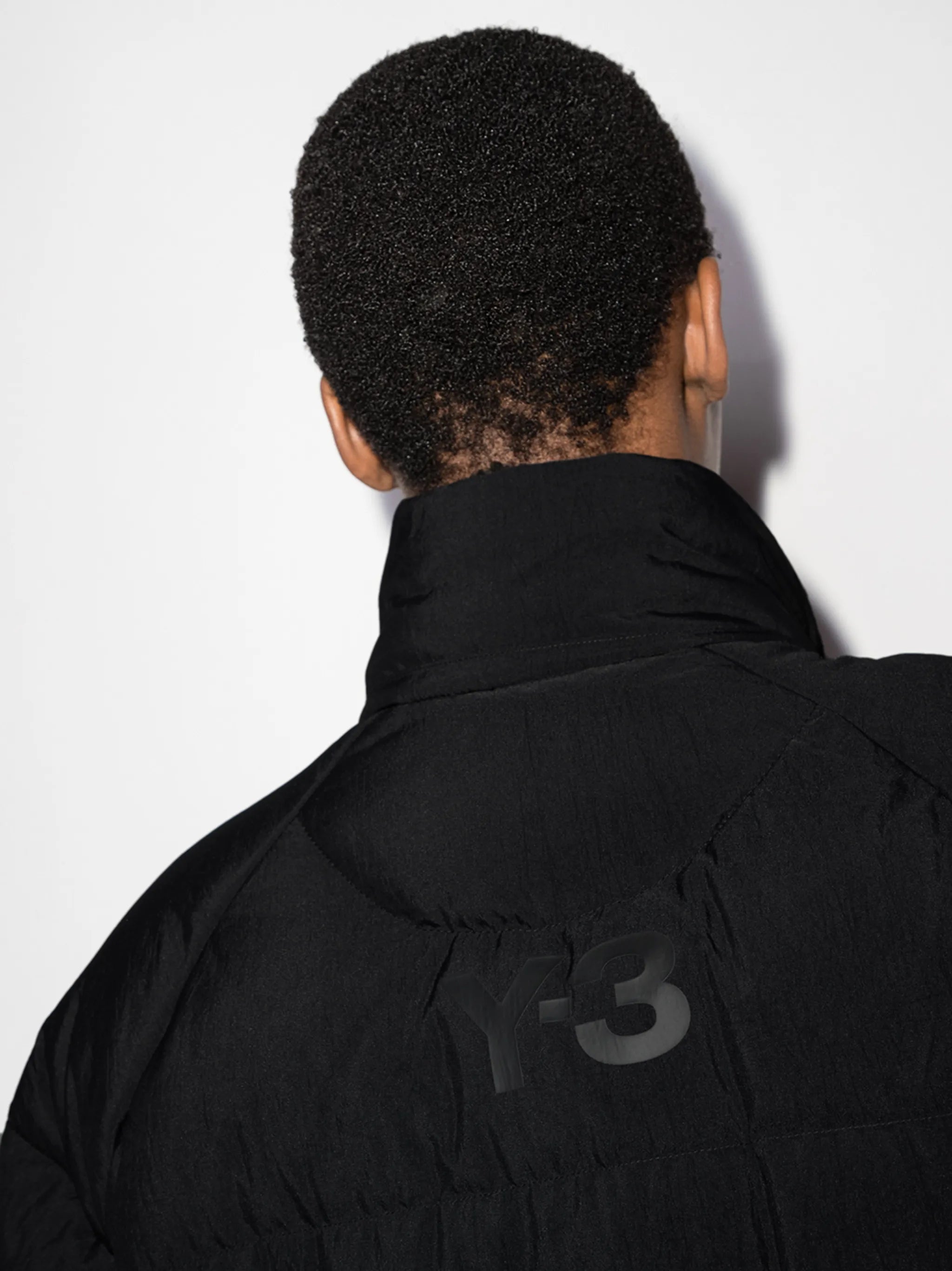 tonal logo puffer jacket