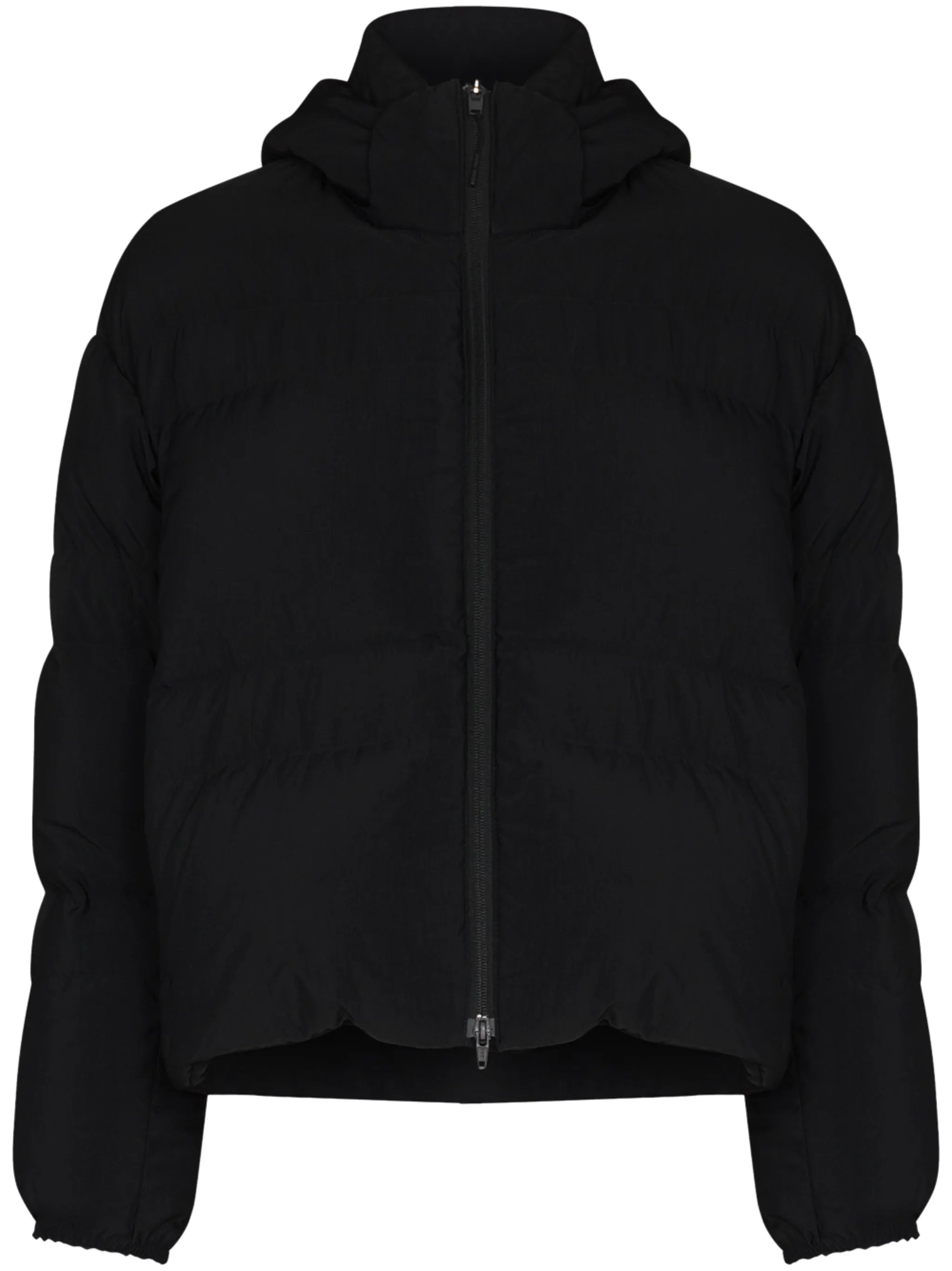 tonal logo puffer jacket