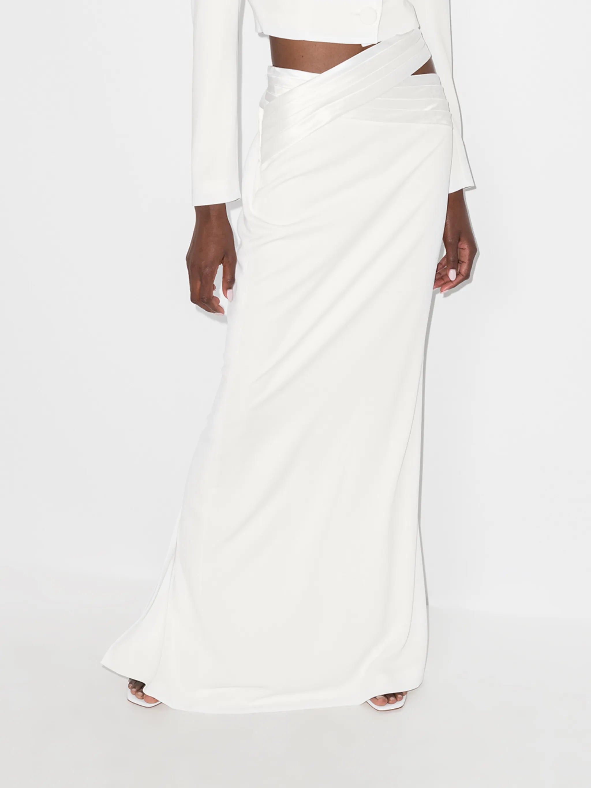 cut-out maxi skirt