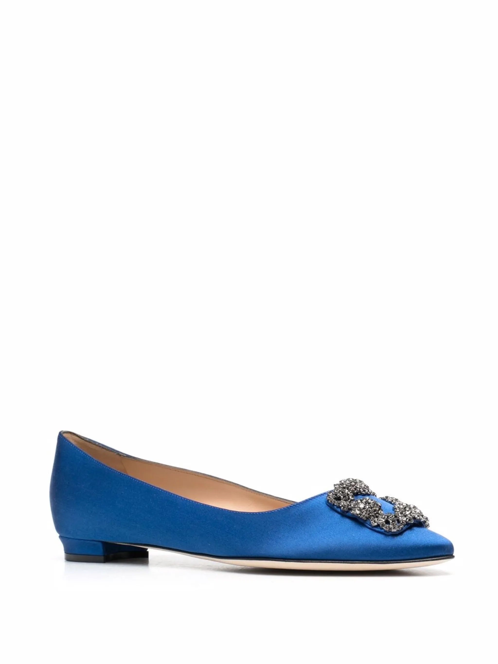 Hangisi buckle-detail ballerina shoes