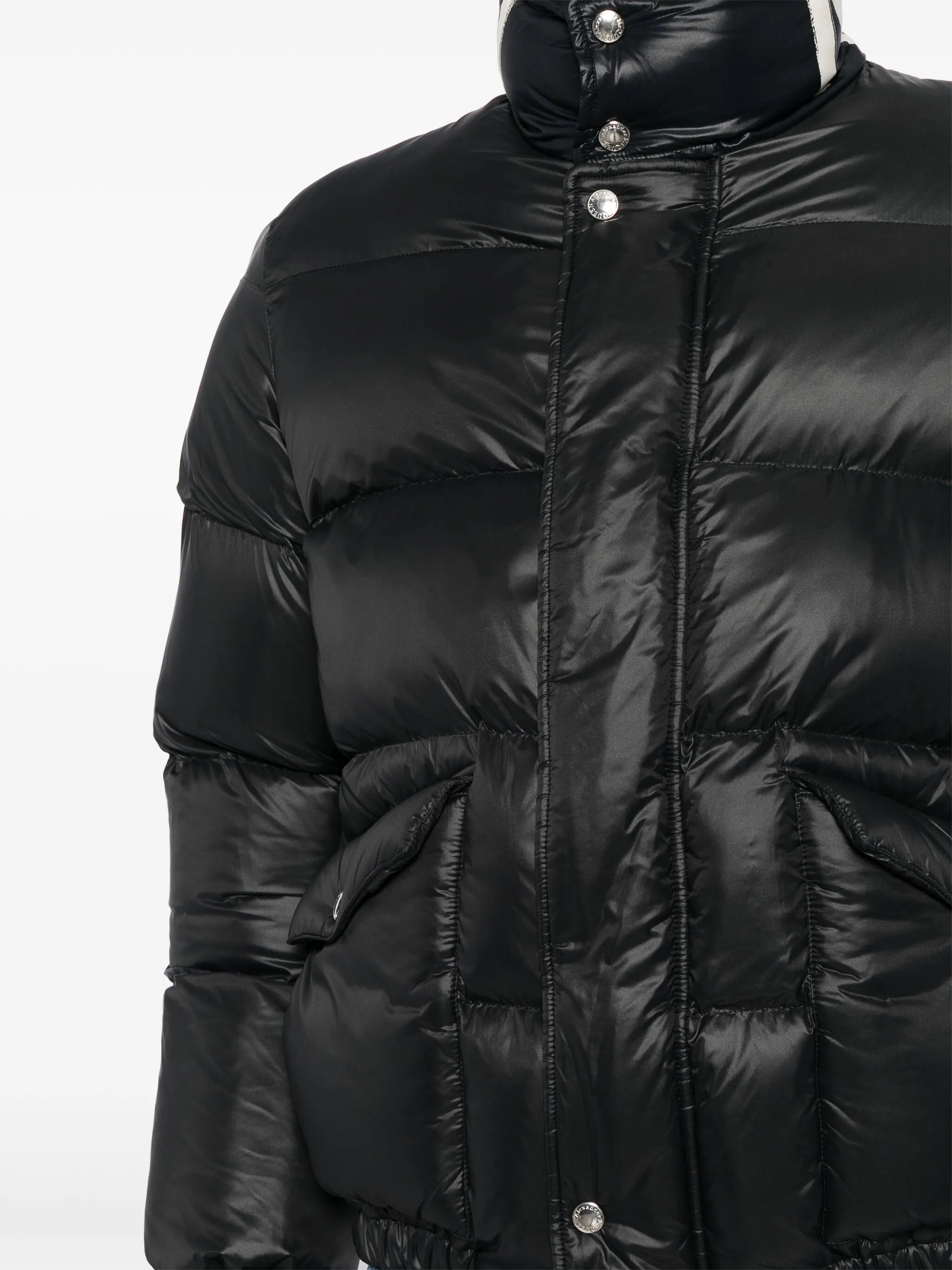 graffiti logo-print padded jacket