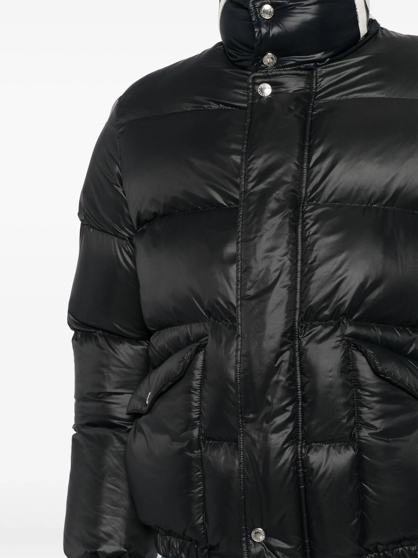 graffiti logo-print padded jacket