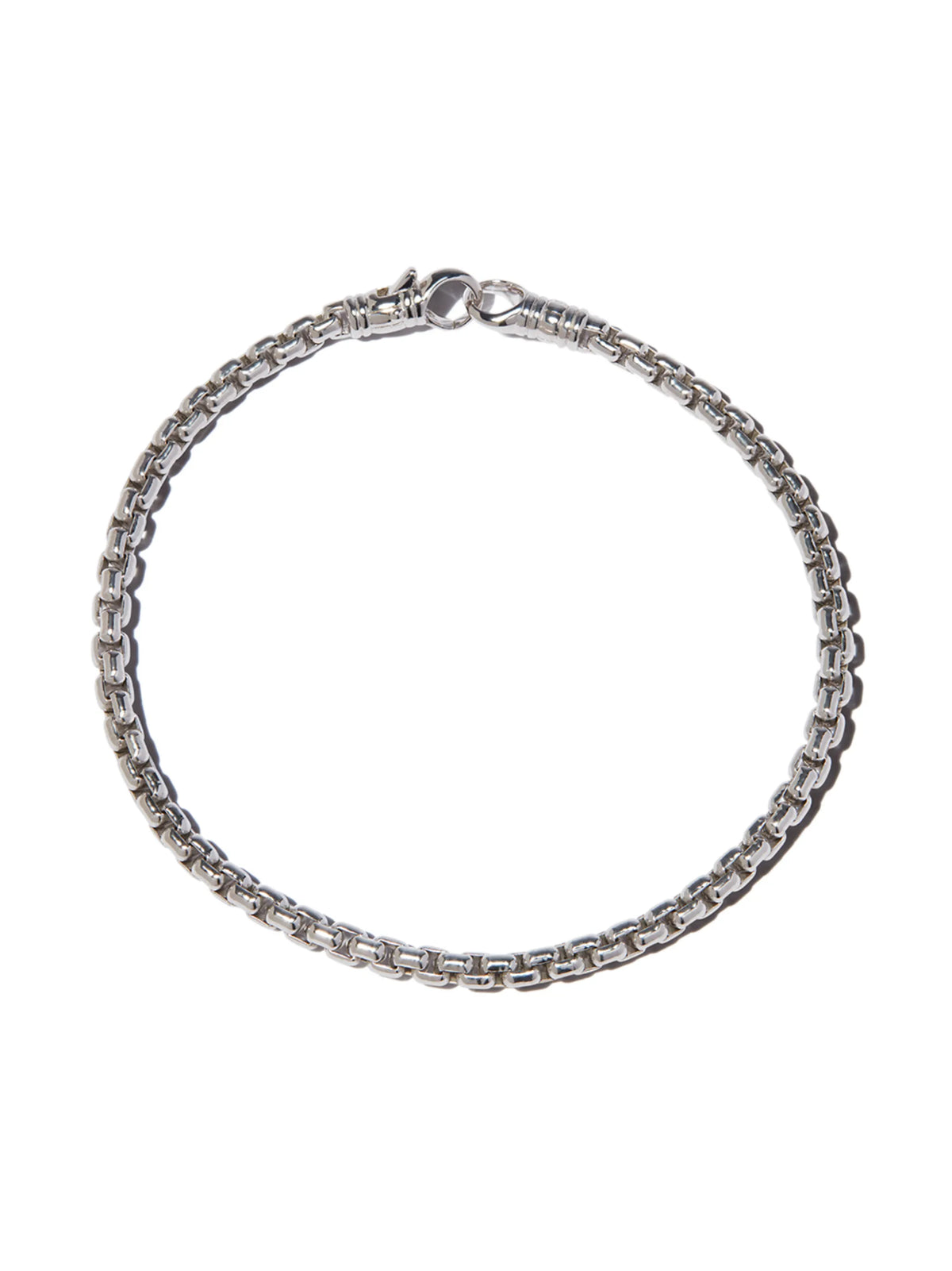 Venetian rhodium-plated sterling silver bracelet