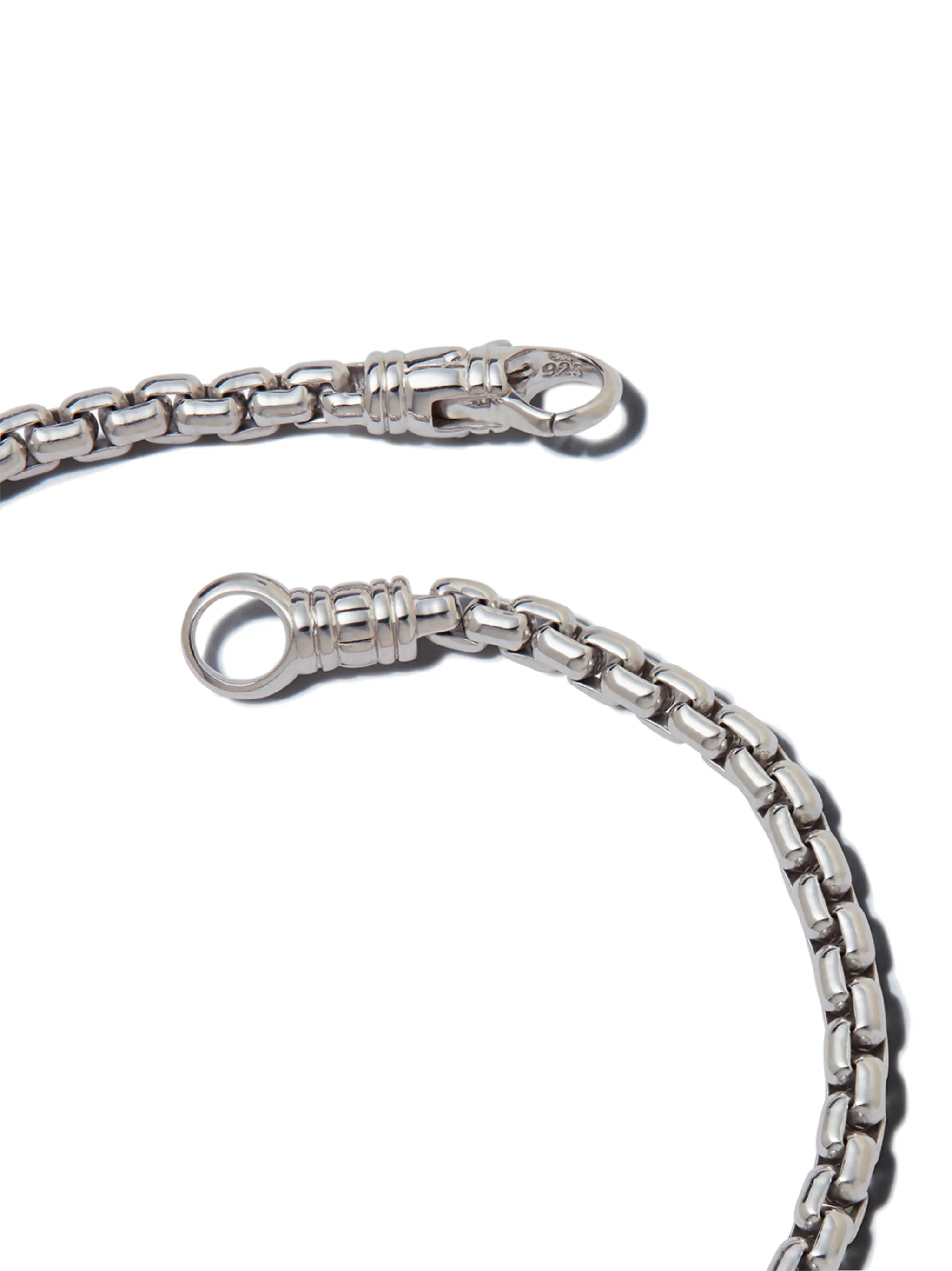 Venetian rhodium-plated sterling silver bracelet