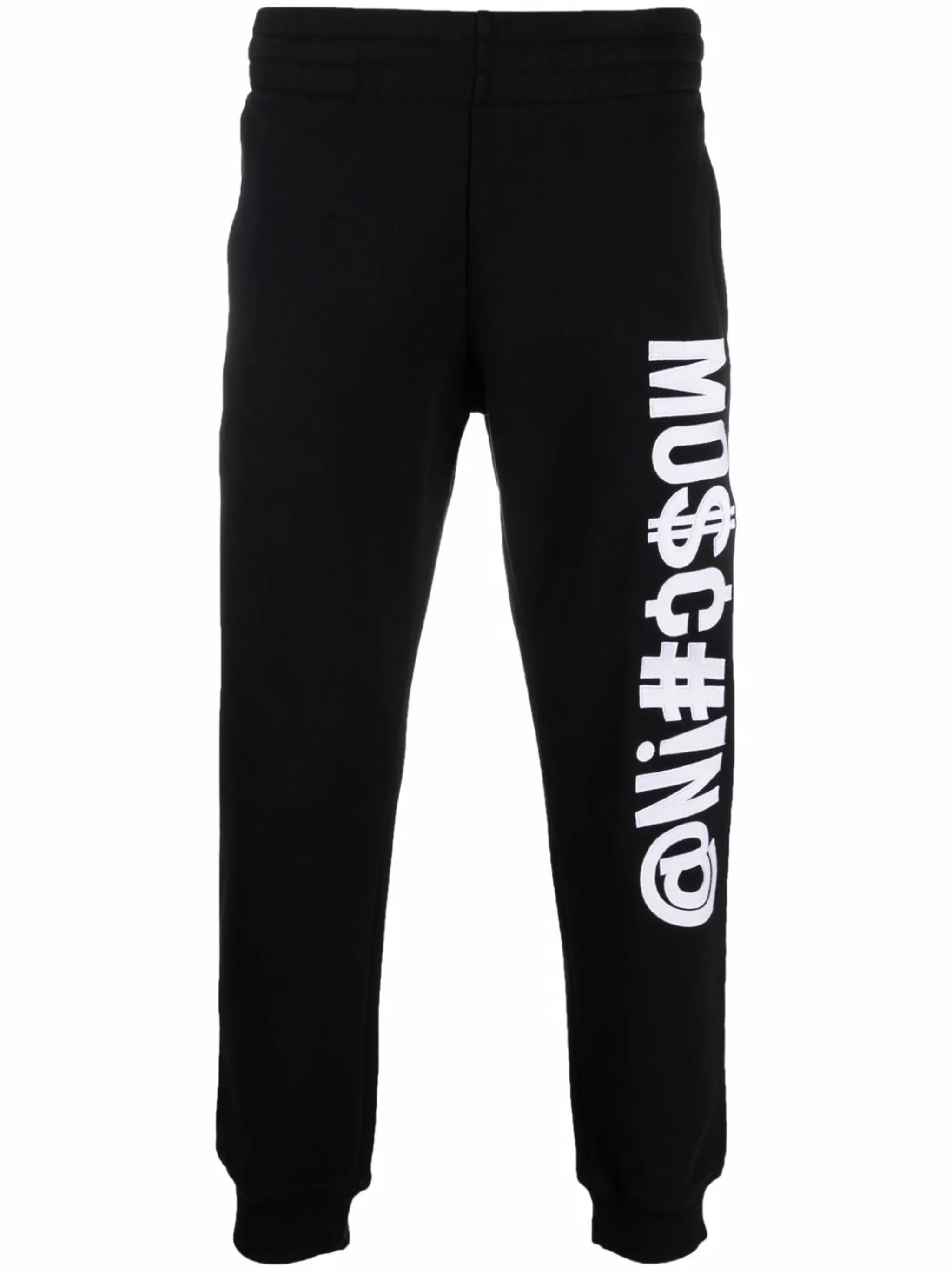 Symbols logo-embroidered fleece track pants