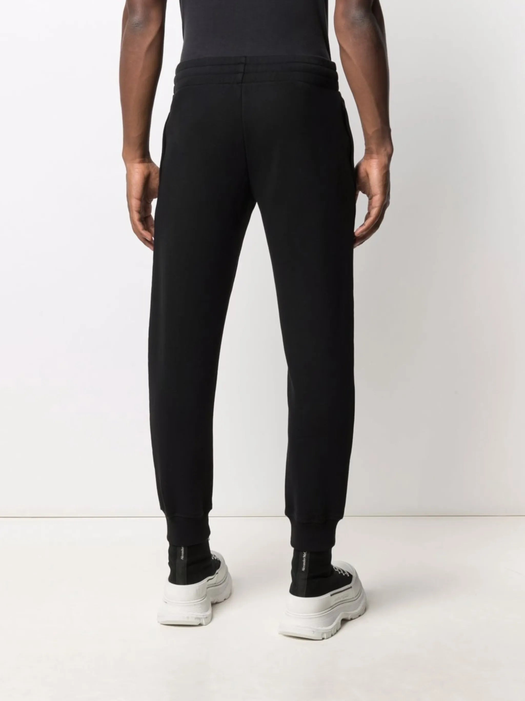 Symbols logo-embroidered fleece track pants
