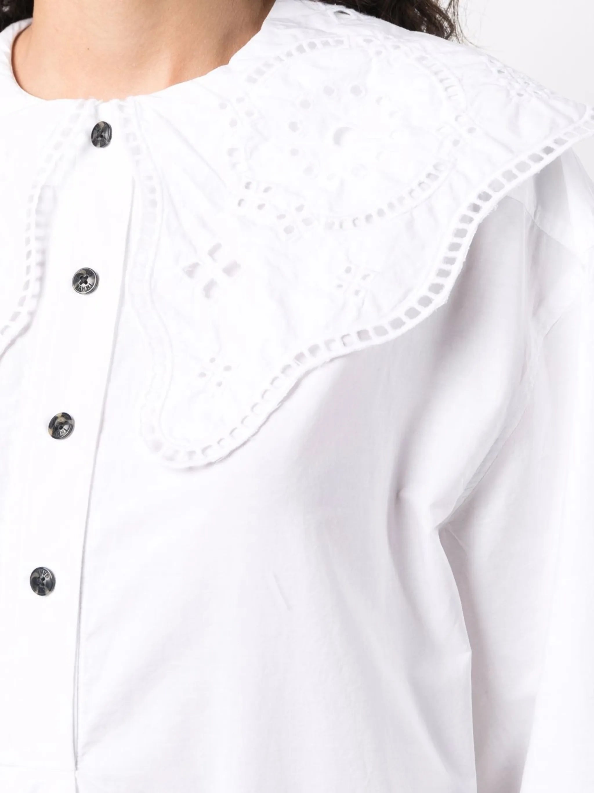 broderie anglaise midi dress