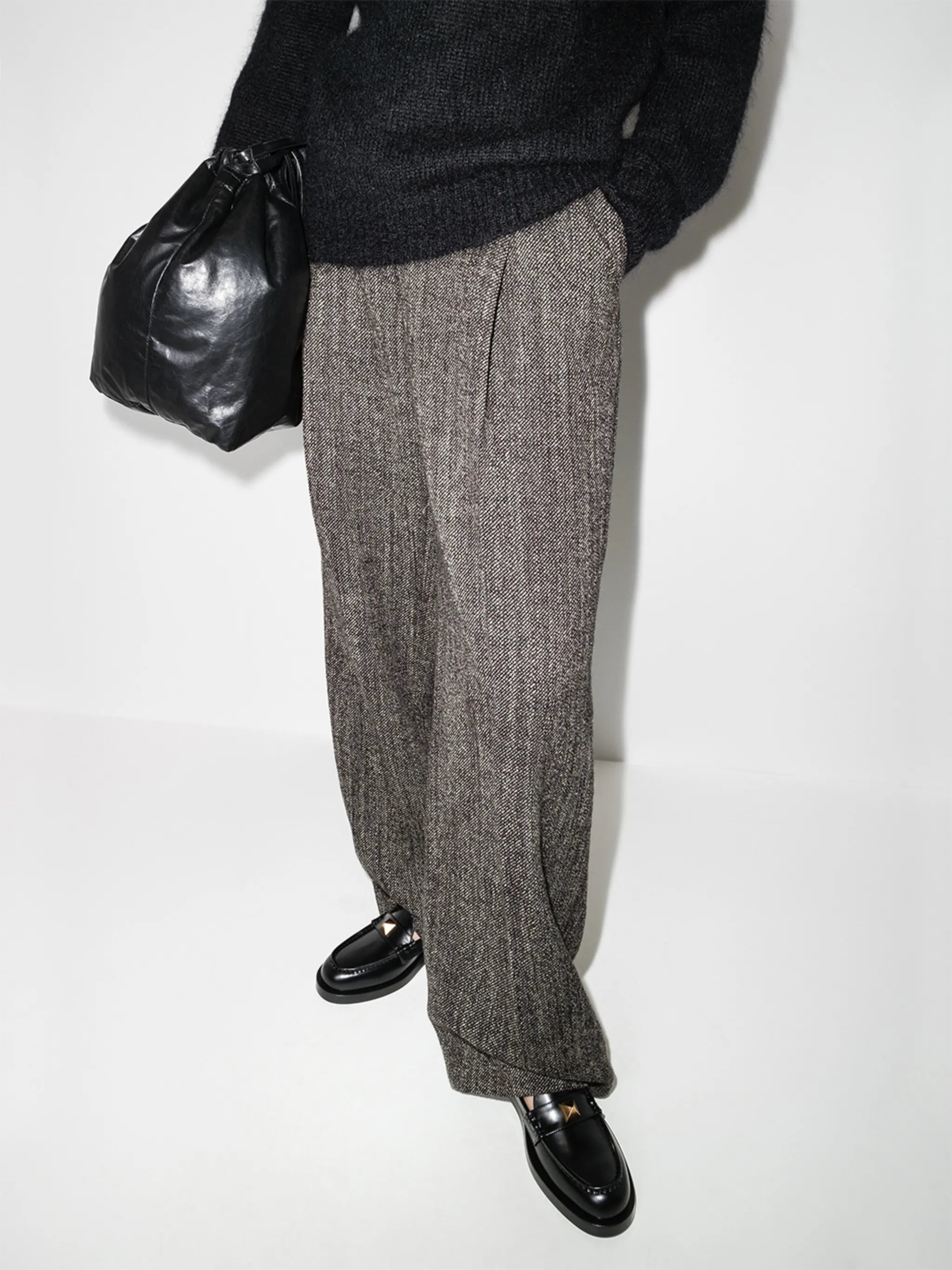 Roman Stud leather loafers