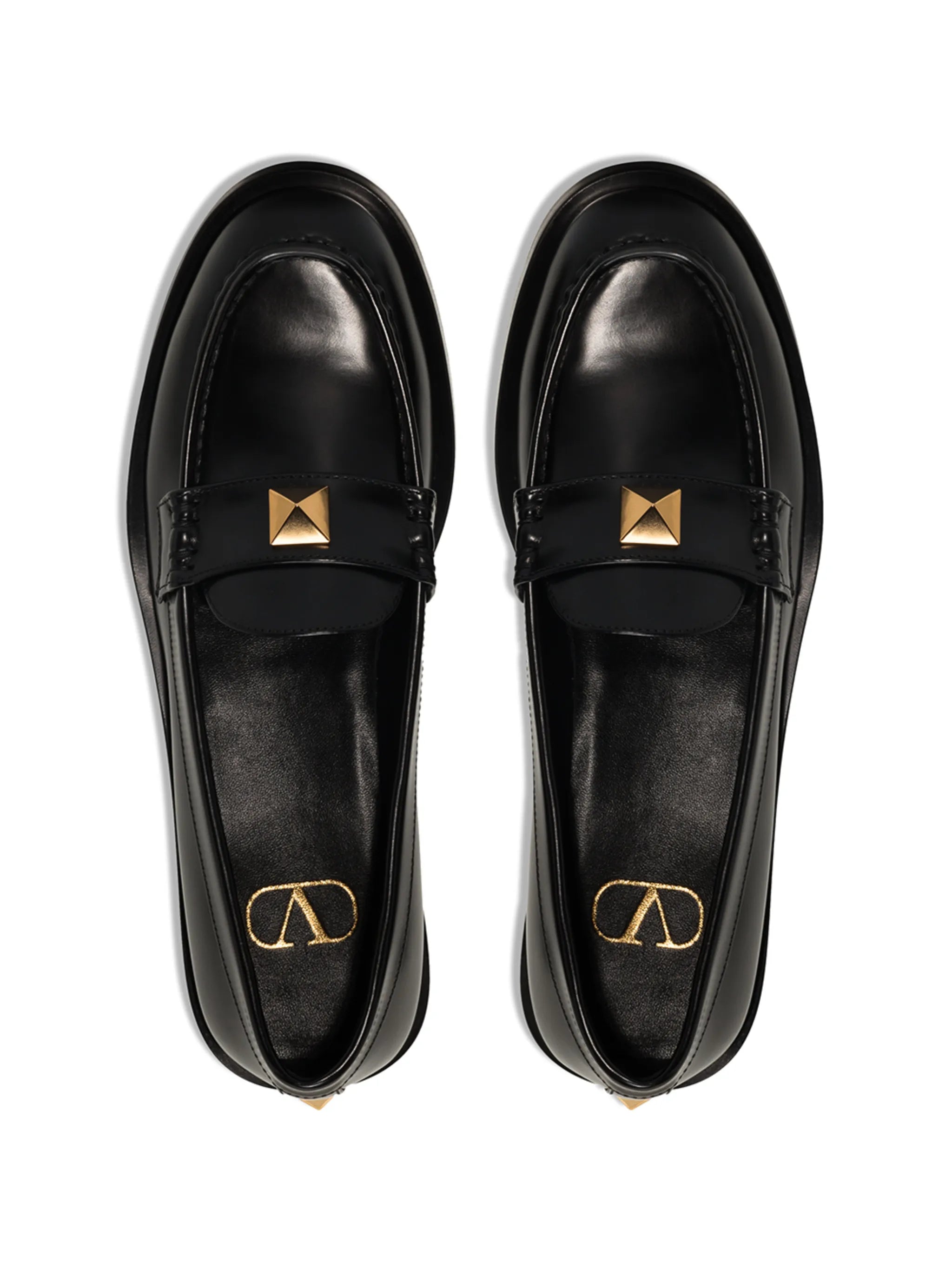 Roman Stud leather loafers