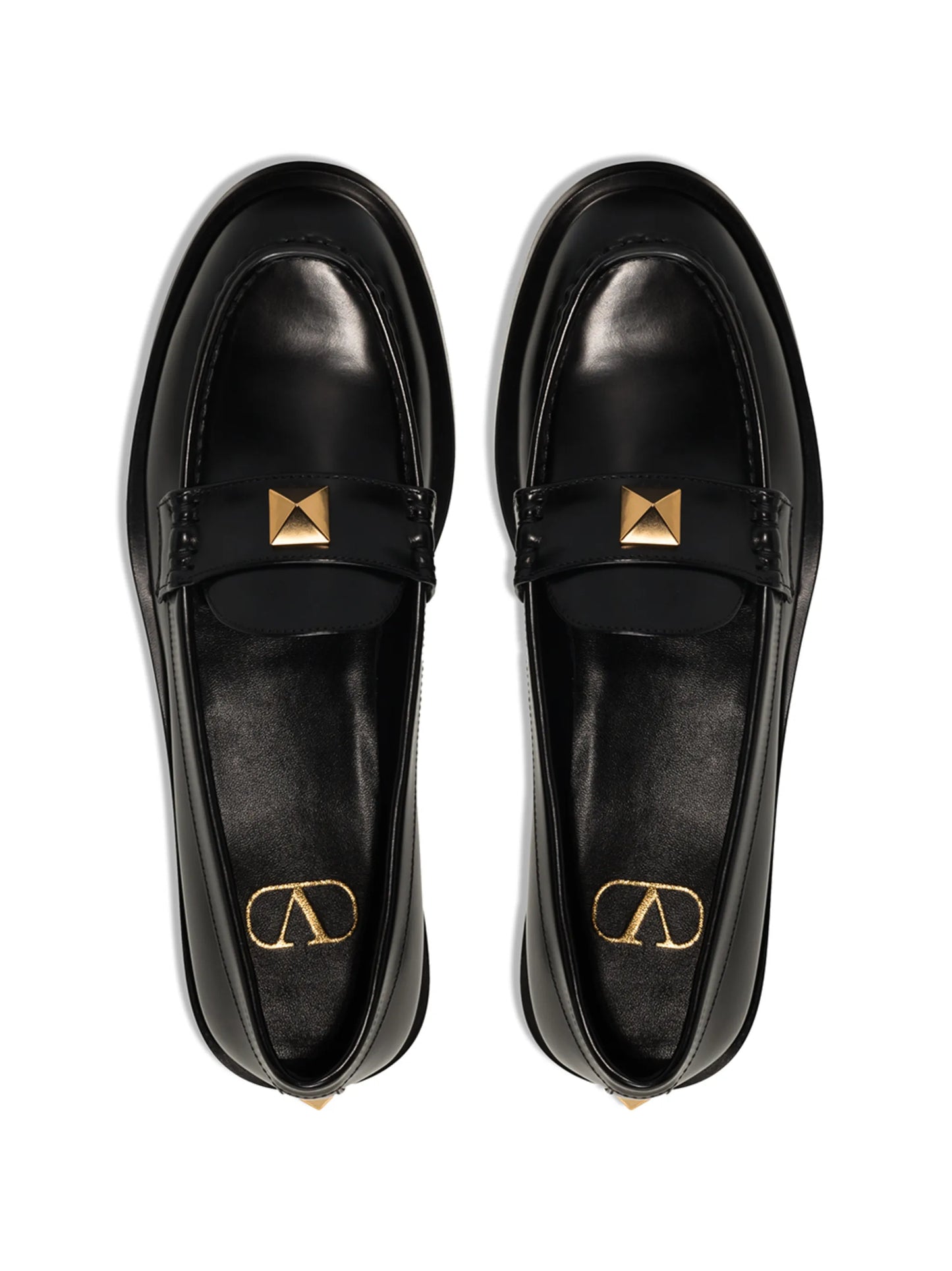 Roman Stud leather loafers