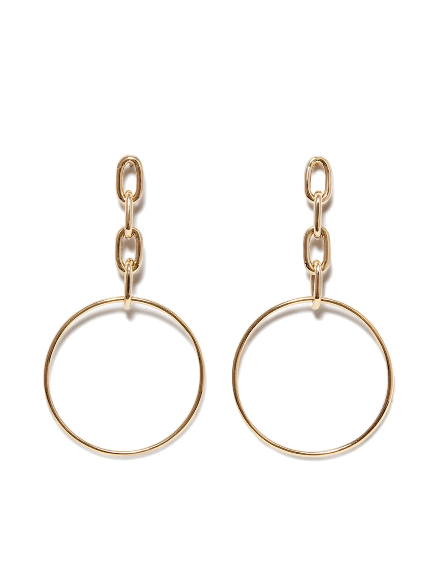 14kt yellow gold Chain drop earrings
