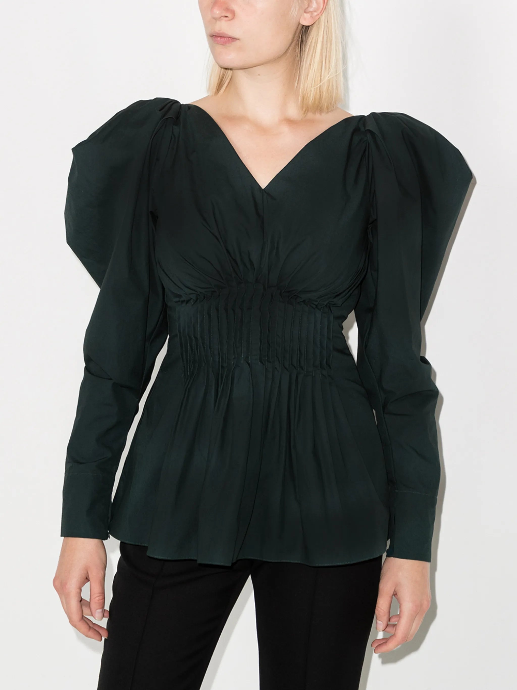 Goa puff-sleeve blouse