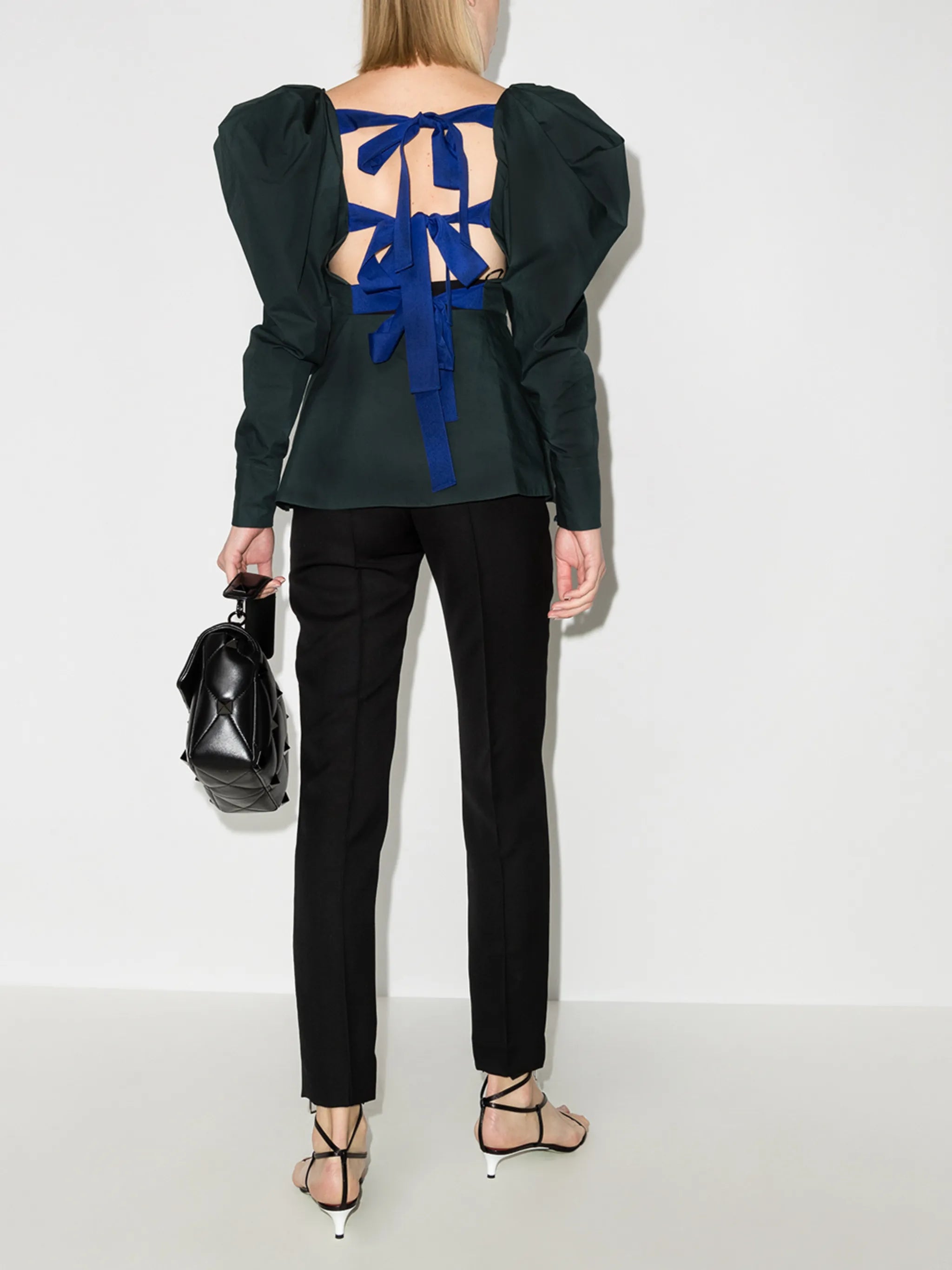 Goa puff-sleeve blouse