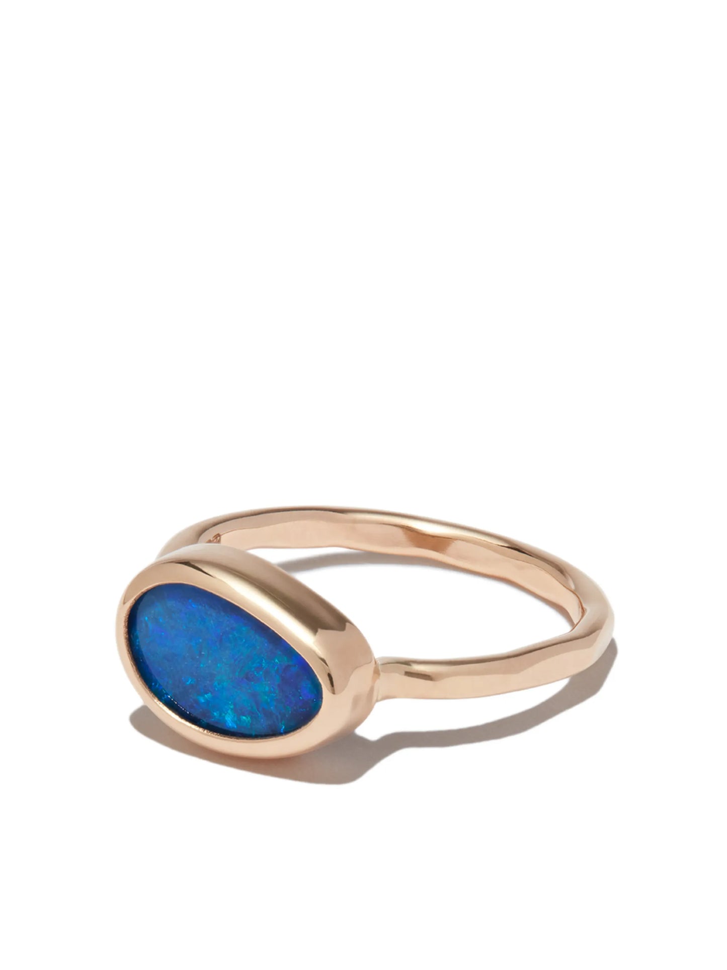 14kt yellow gold Australian opal ring
