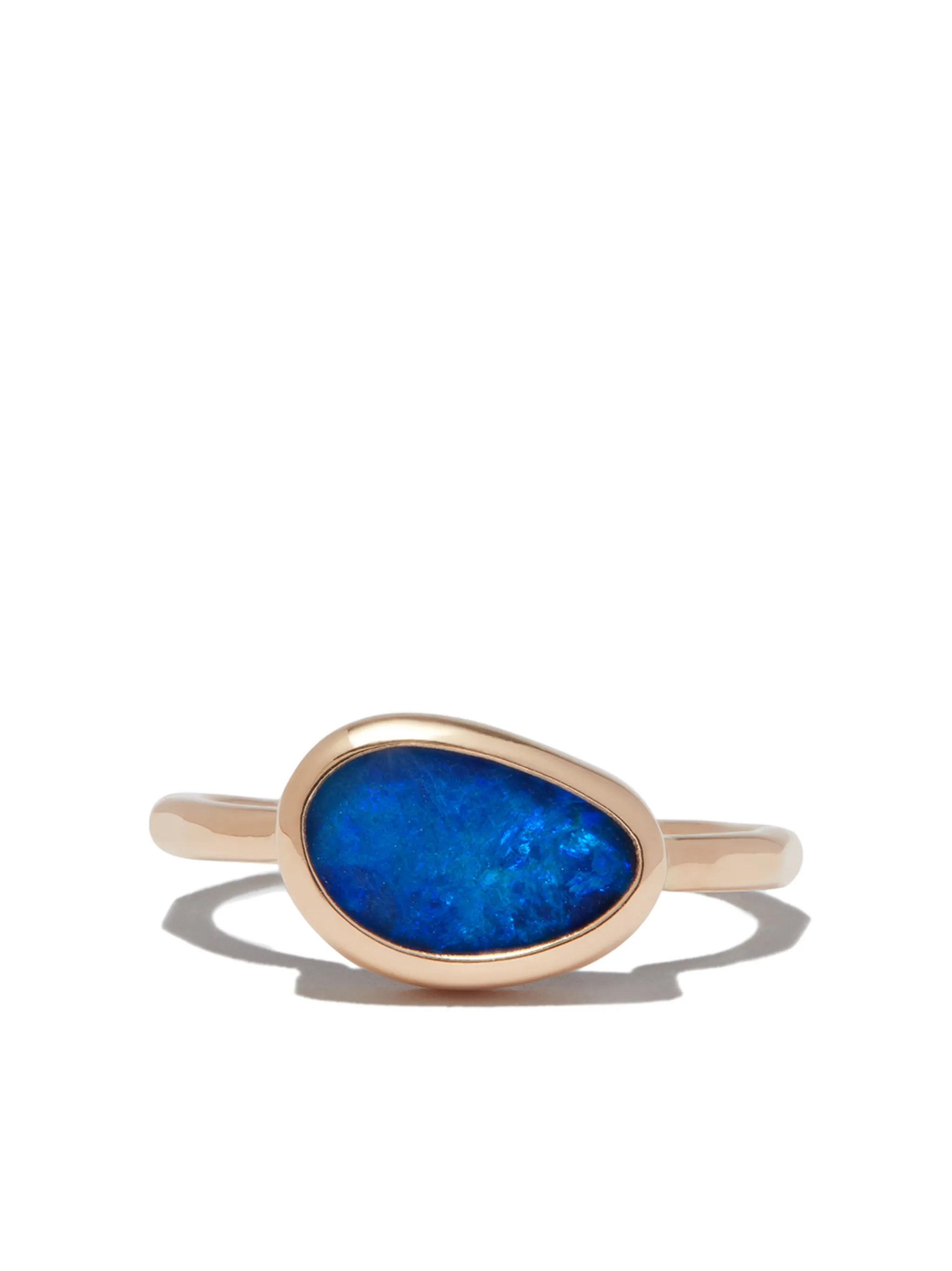 14kt yellow gold Australian opal ring