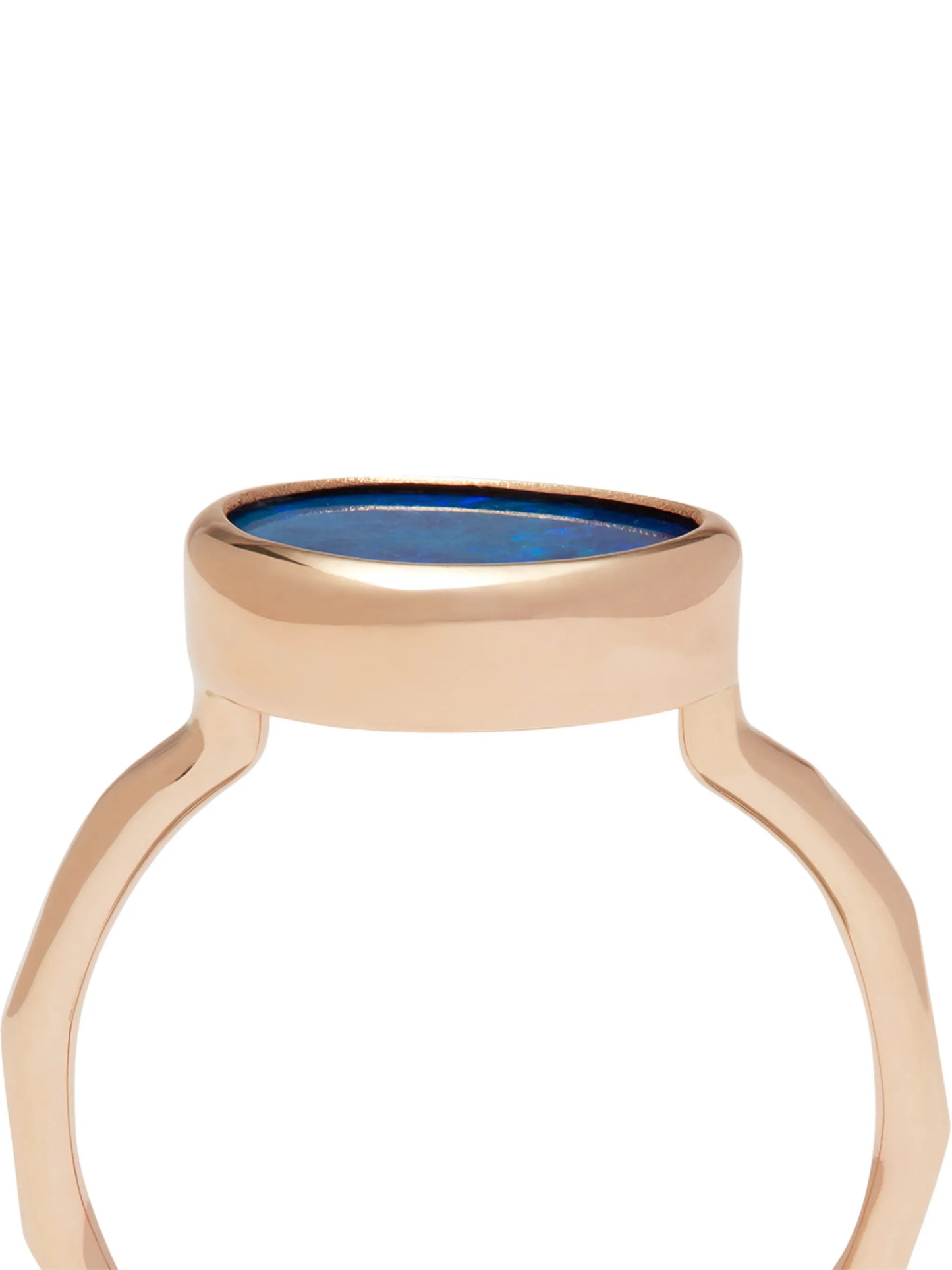 14kt yellow gold Australian opal ring